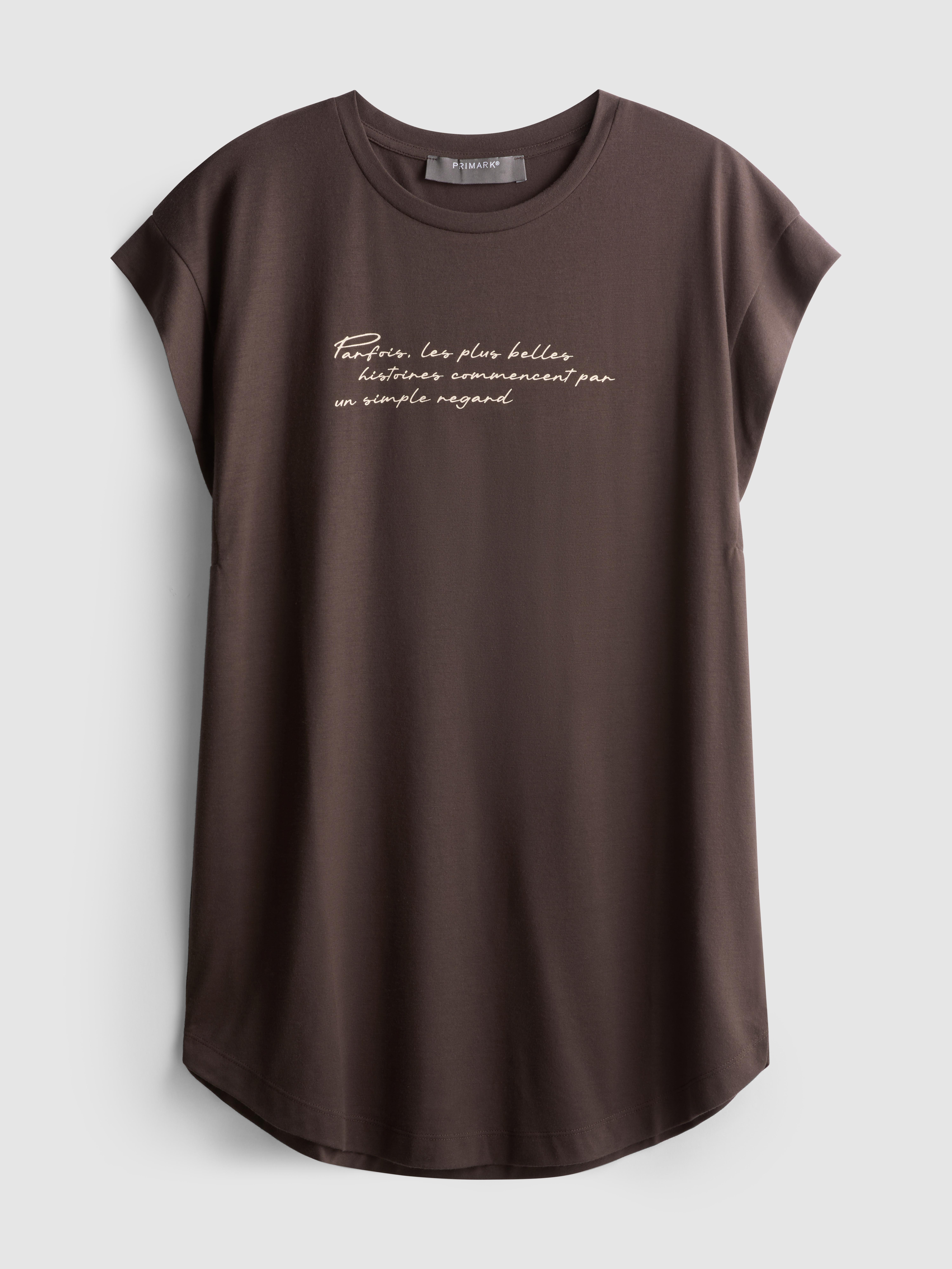 Longline Curved Hem Tee