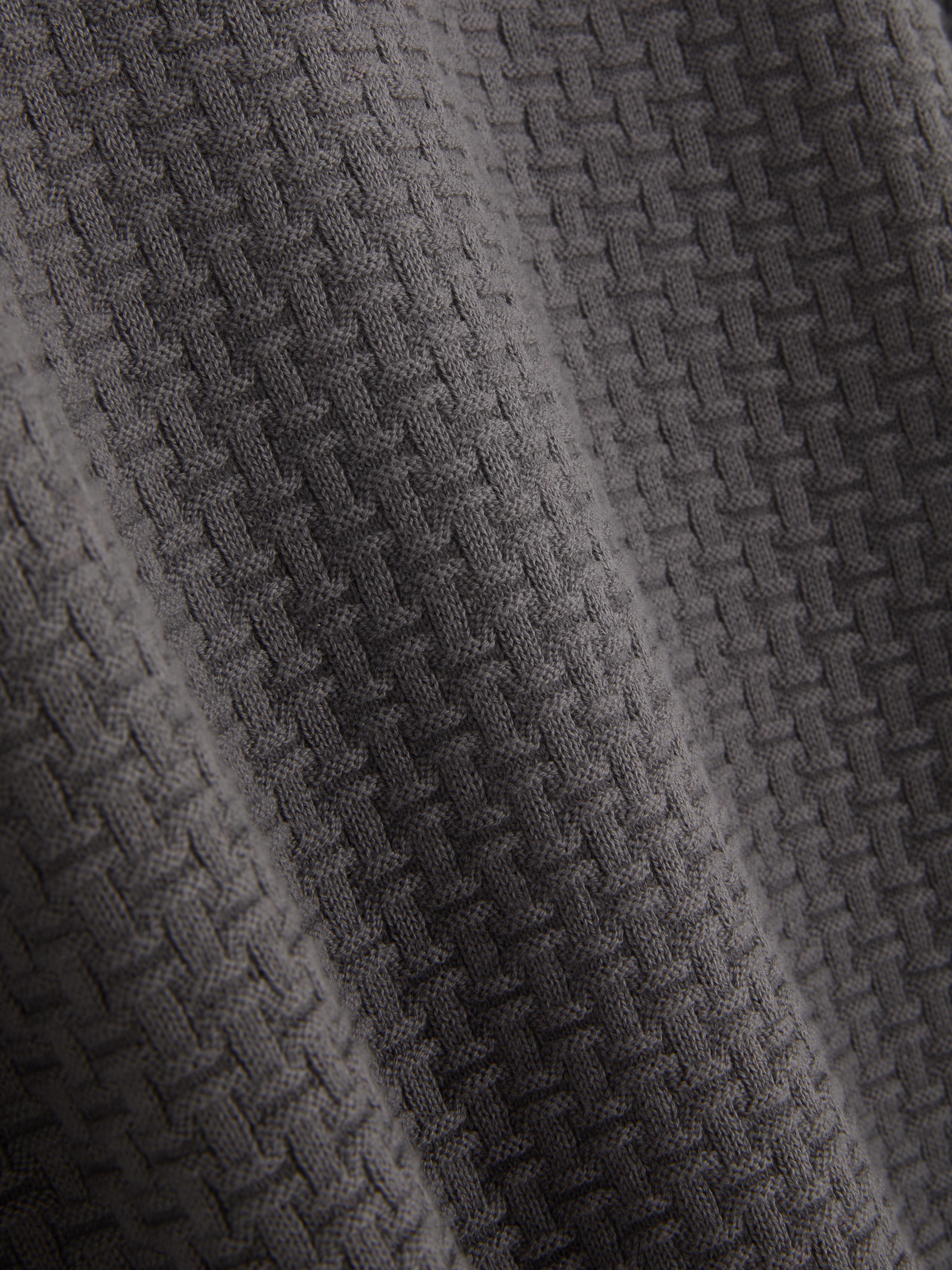 Textured Crew Neck Sweater