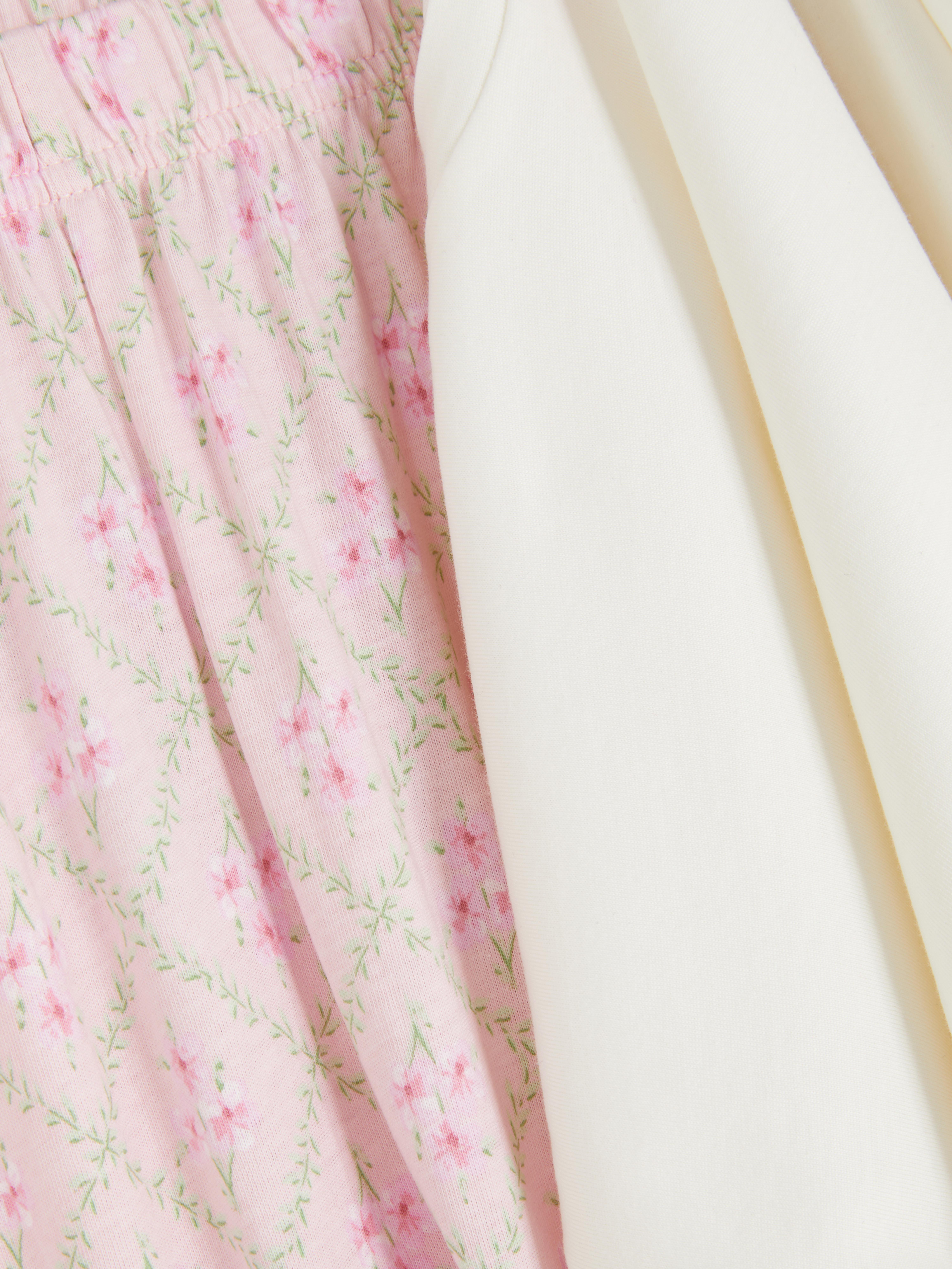 Printed Short-Sleeve Pajama Set