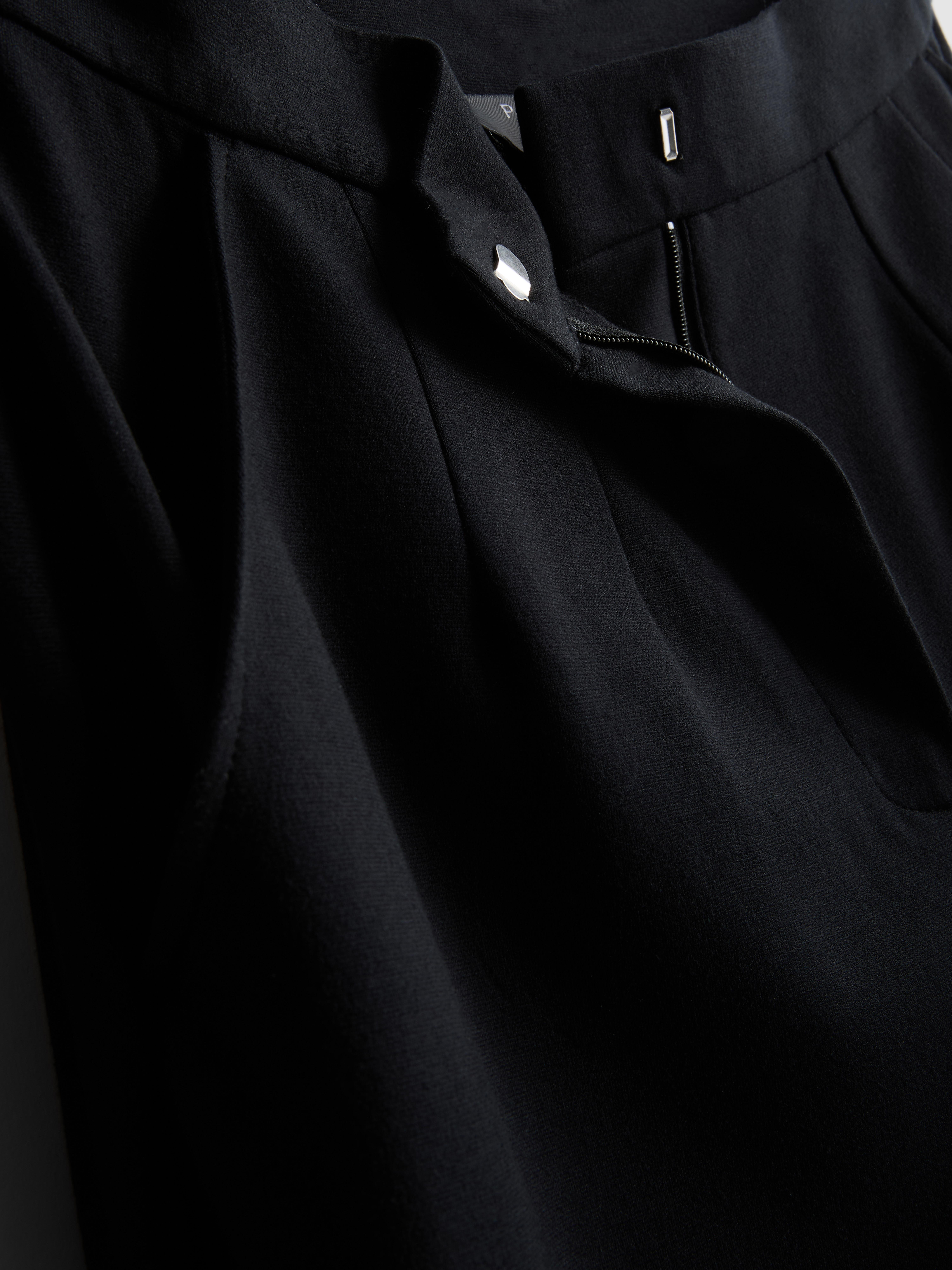 Barrel Leg Ponte Pants