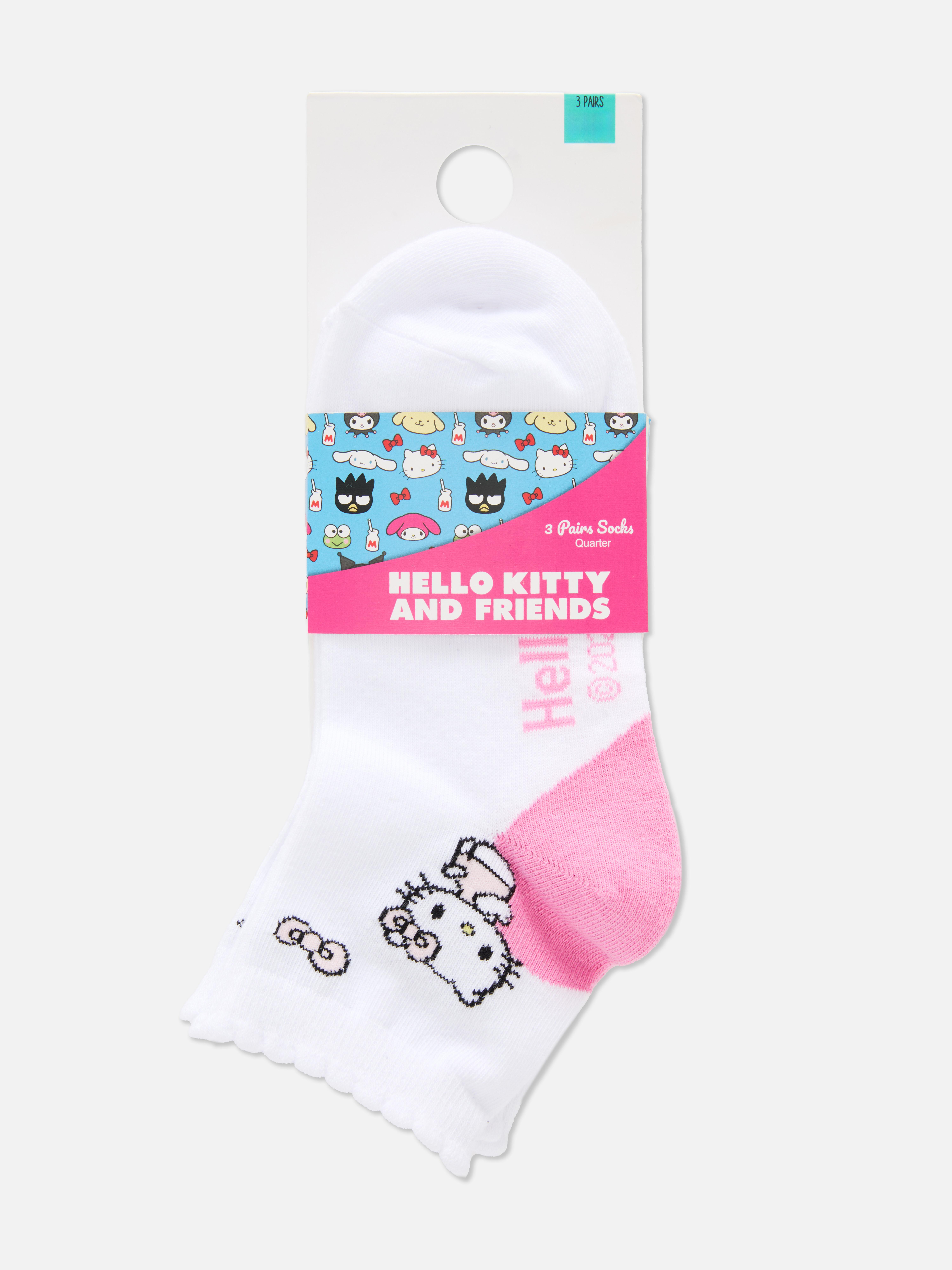 3pk Hello Kitty & Friends Ankle Socks