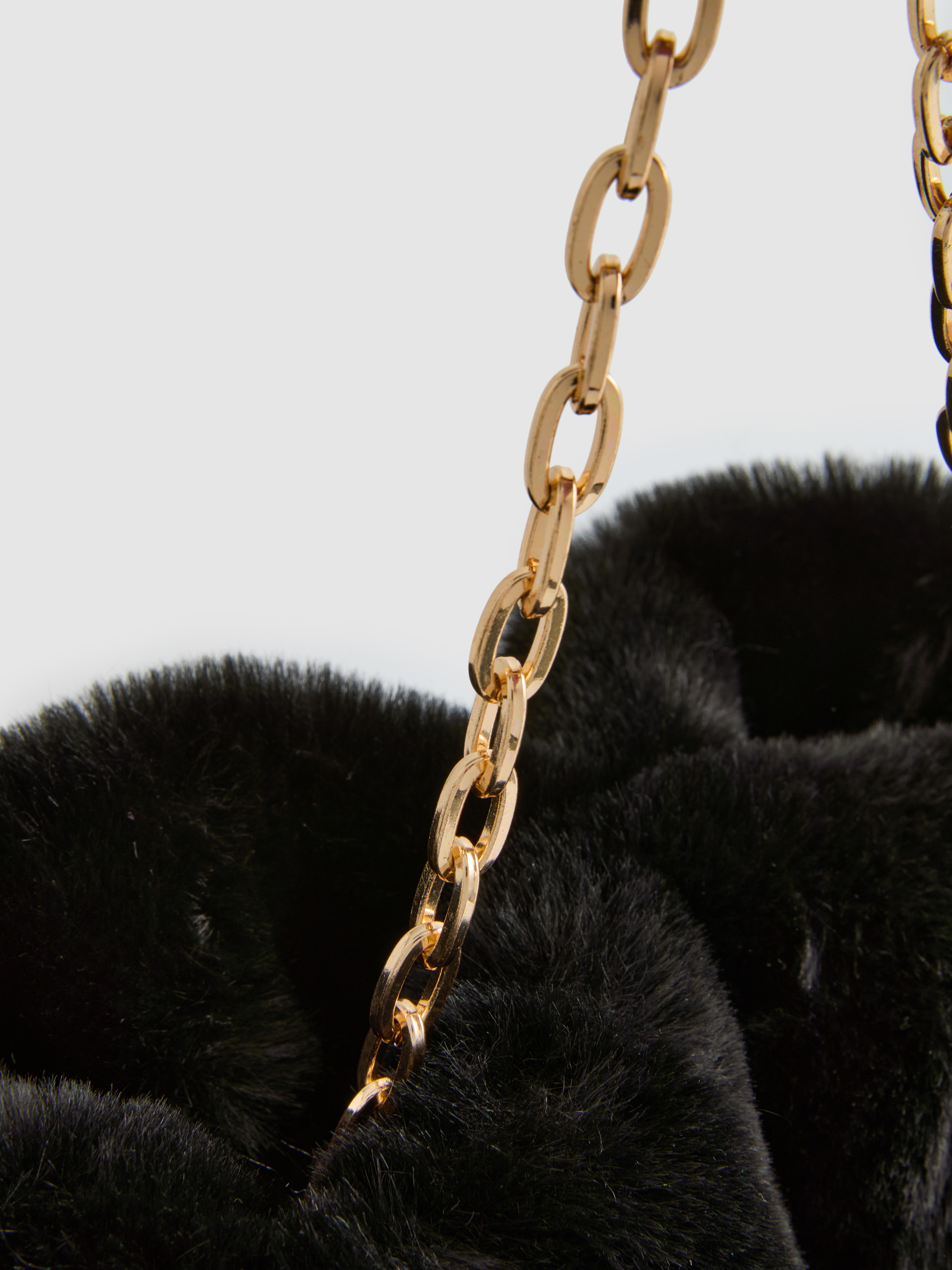 Paula Echevarría Faux Fur Pouch