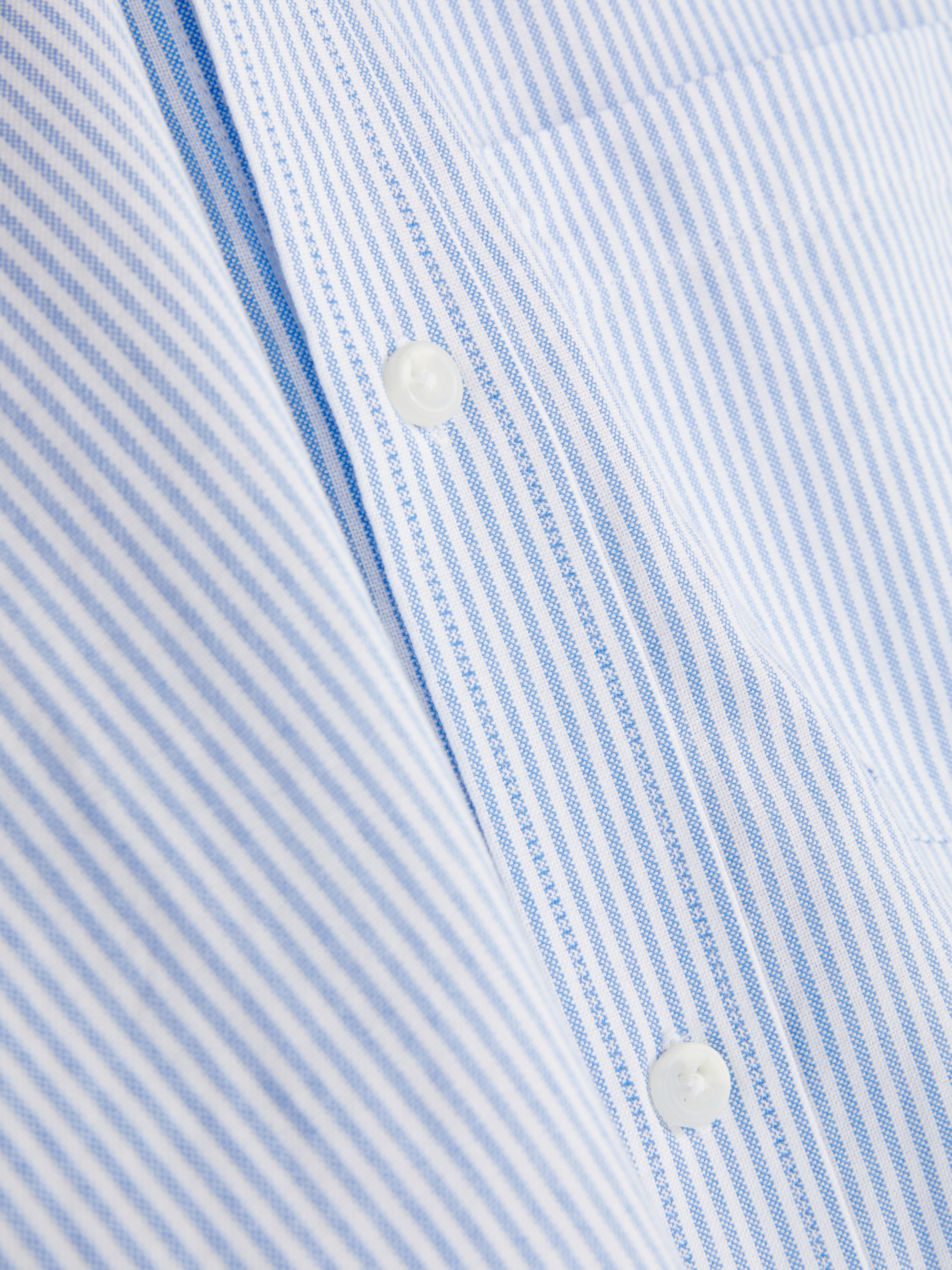 Long Sleeve Striped Oxford Shirt