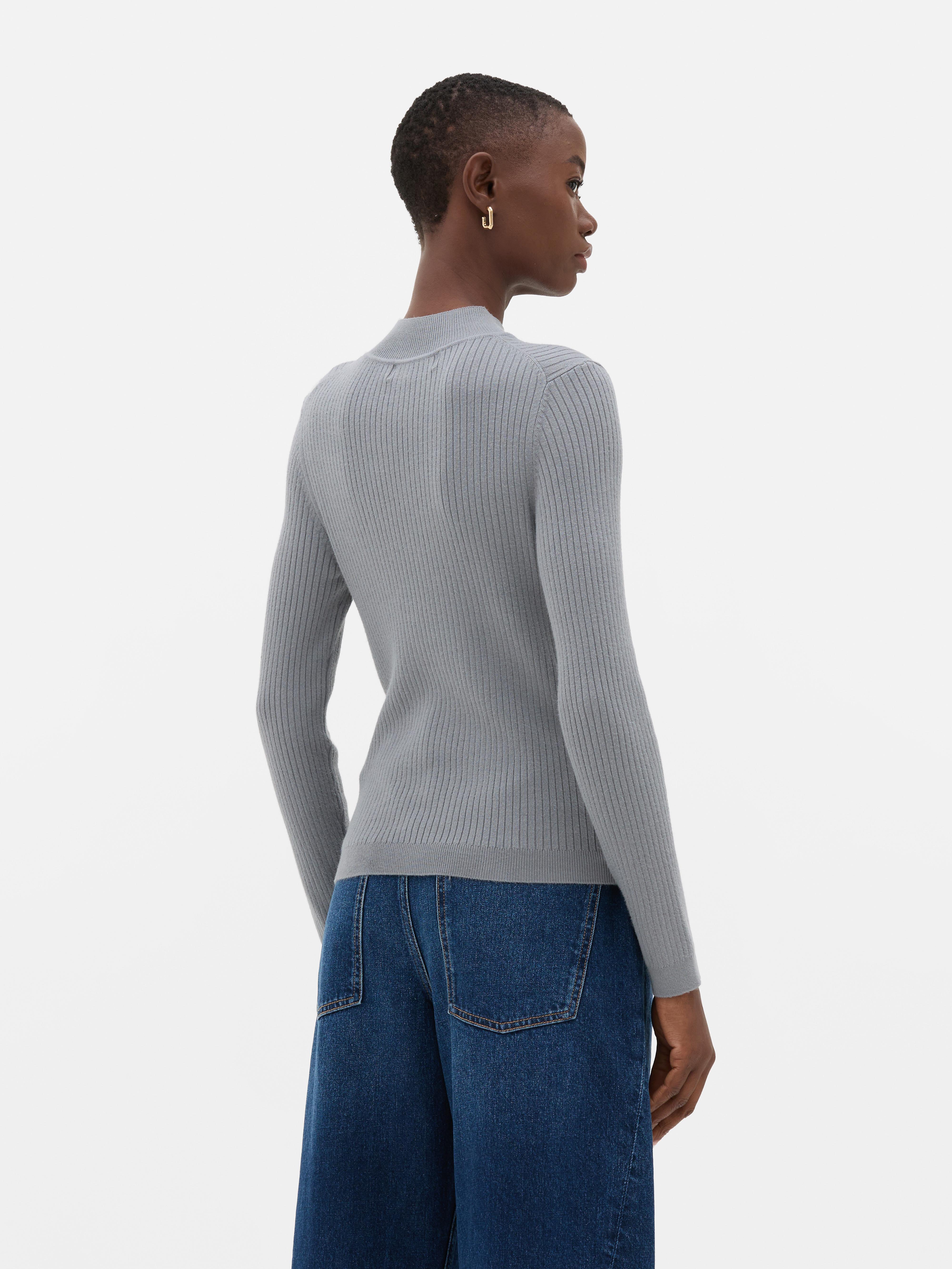 Ribbed Turtleneck Sweater