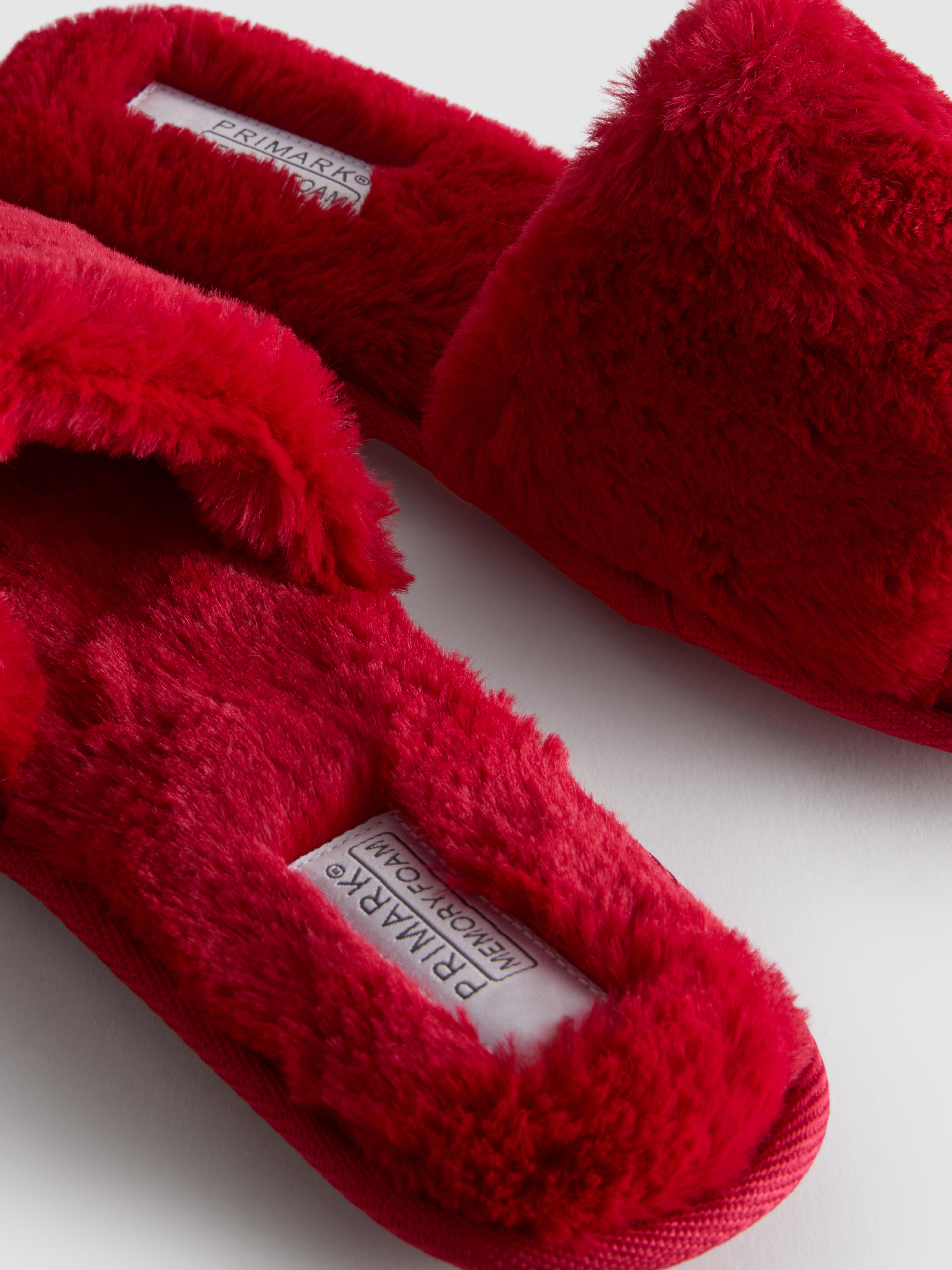 Fluffy Crossband Slippers