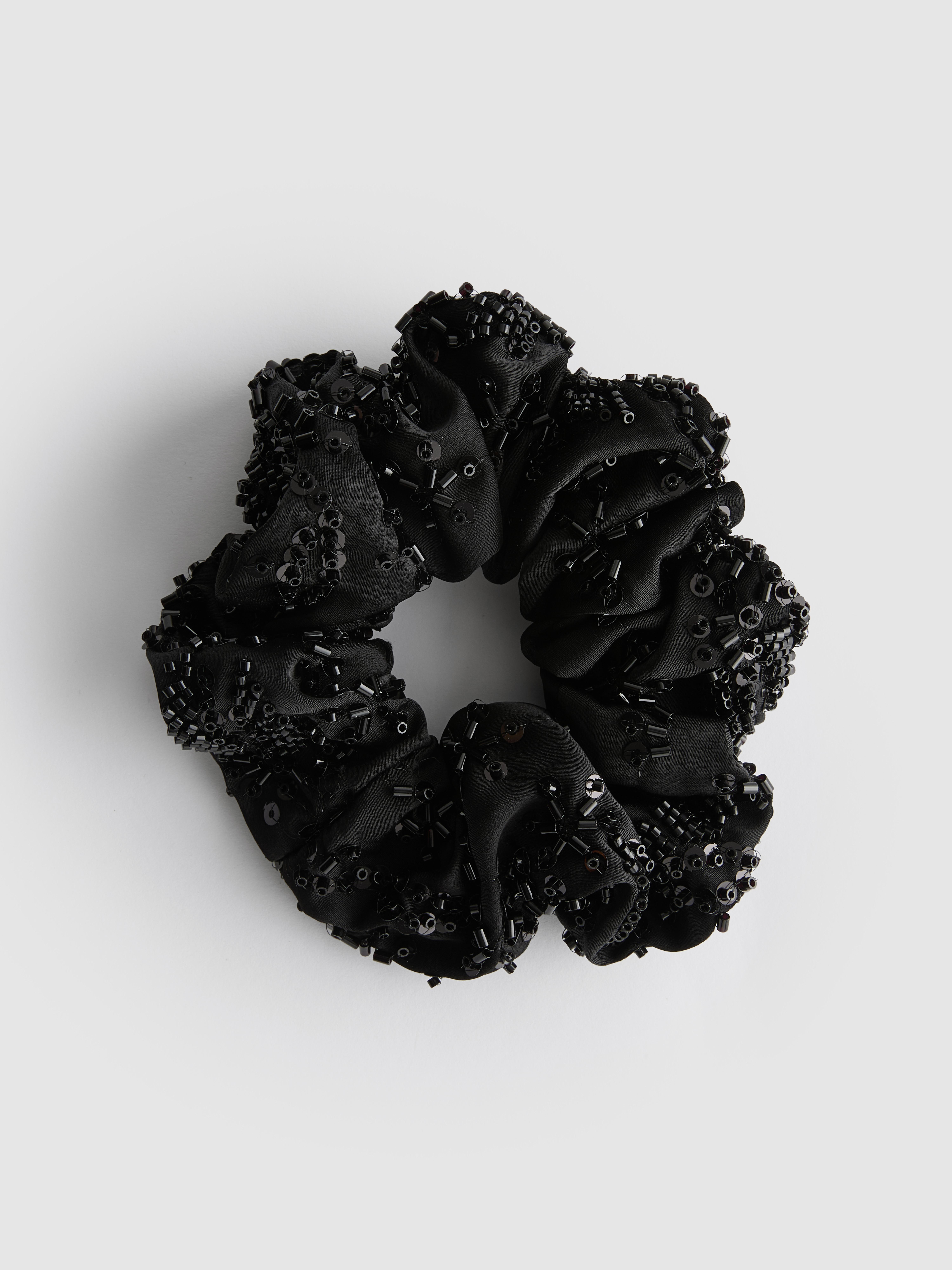 Bead Embellished Hair Scrunchie