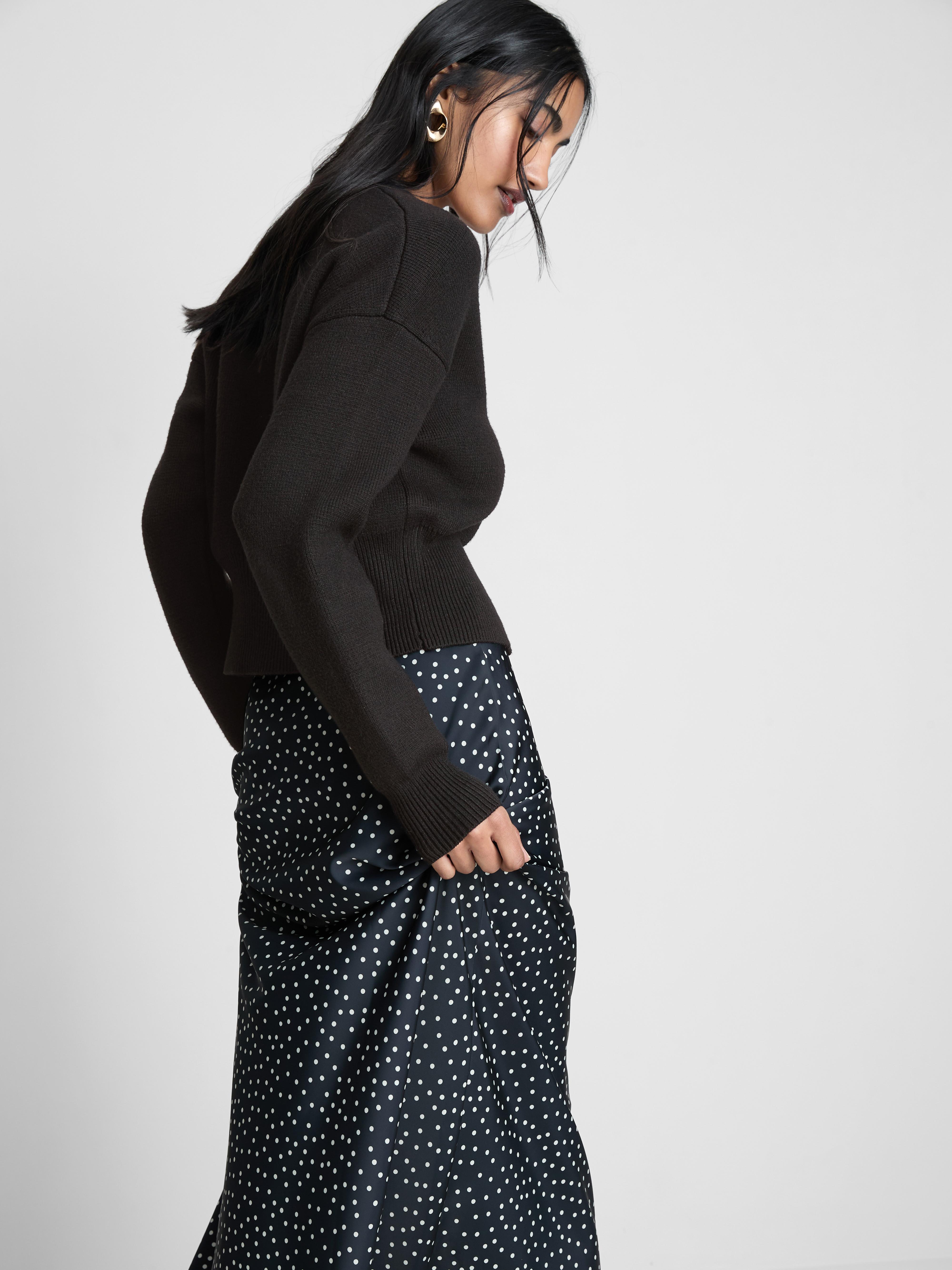 Sculpted Buckle Detail Cardigan