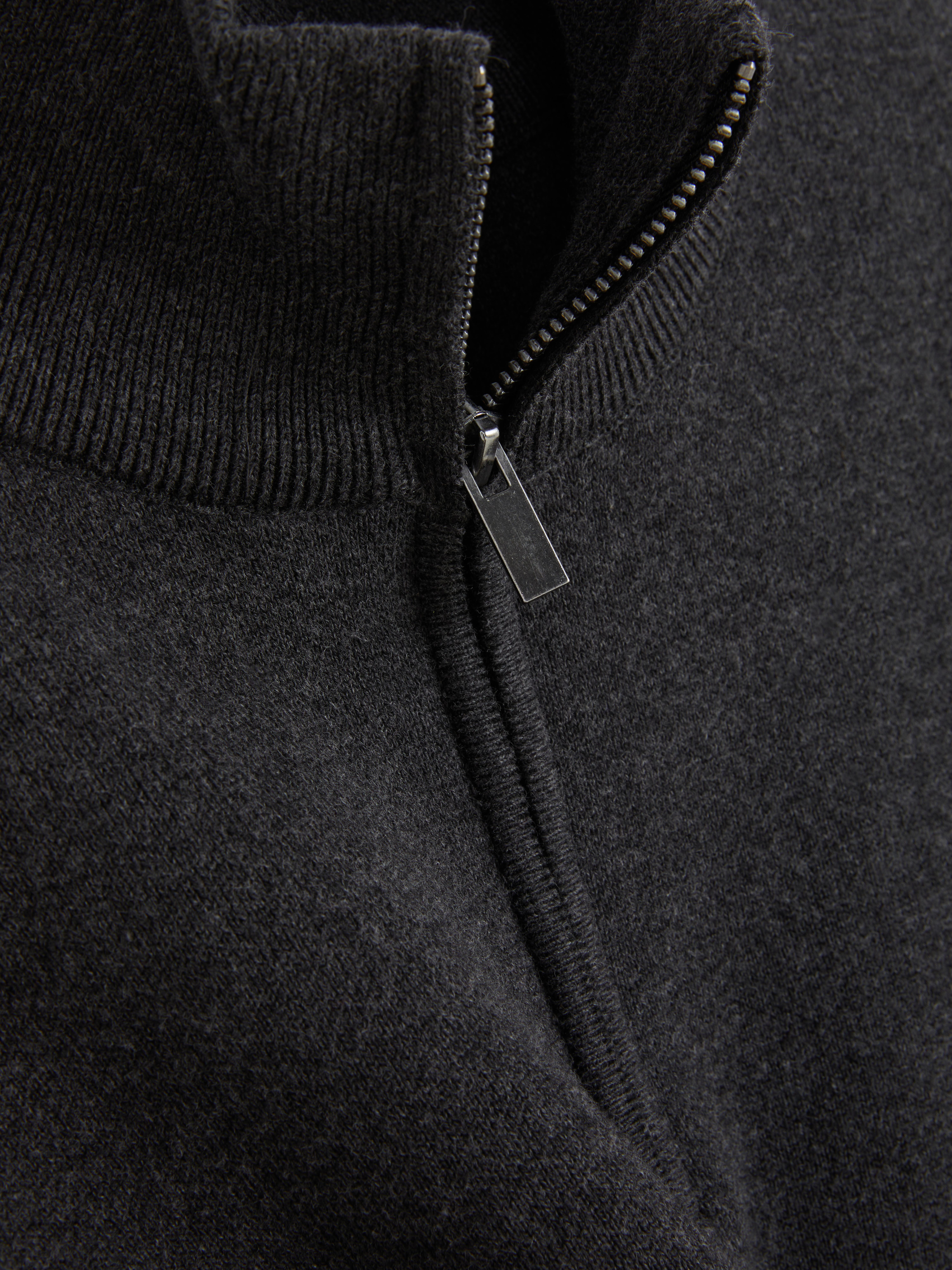 Half-Zip Funnel Neck Sweater