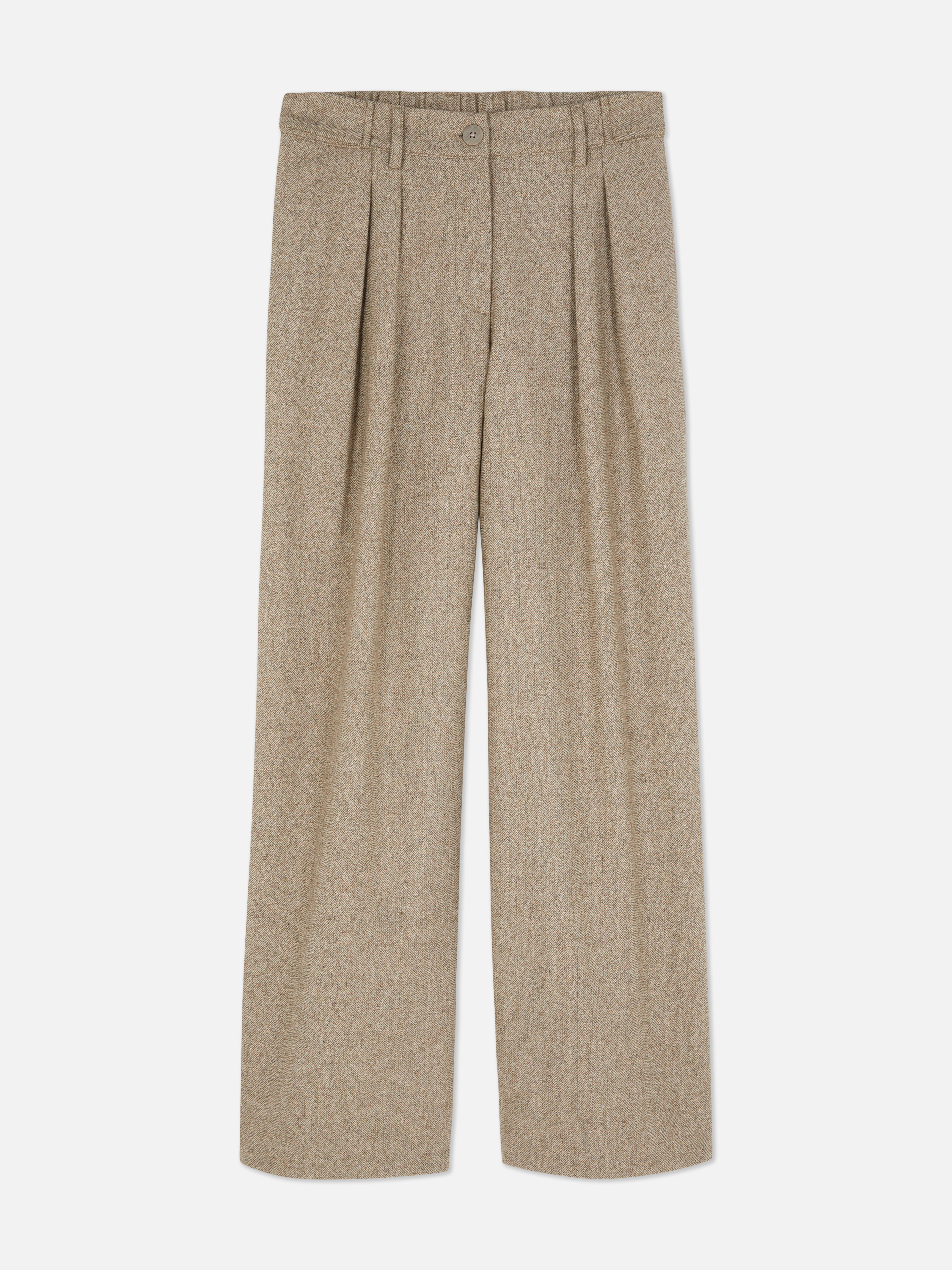 The Edit Mid Rise Herringbone Pants