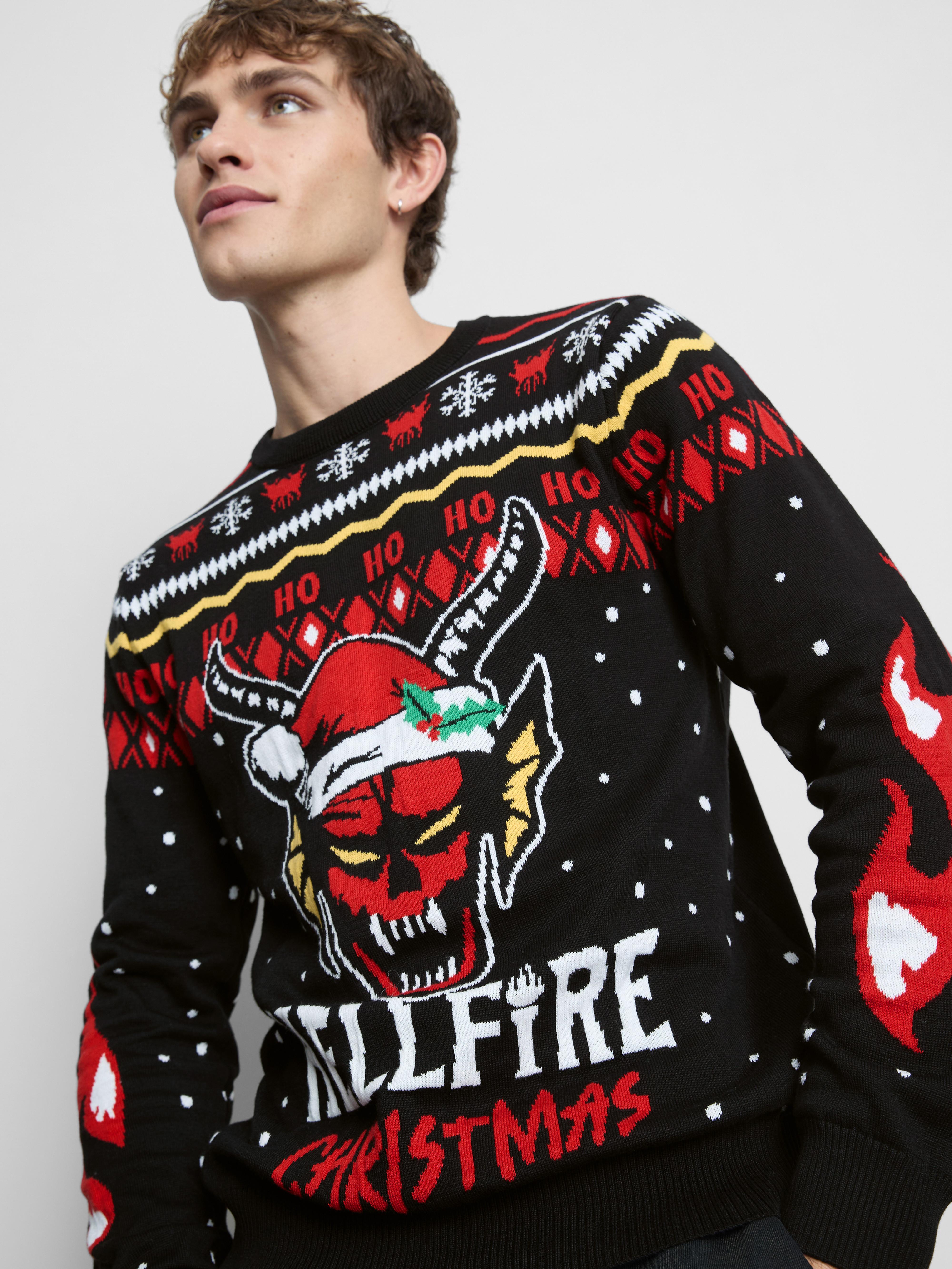 Stranger Things Hellfire Club Christmas Sweater
