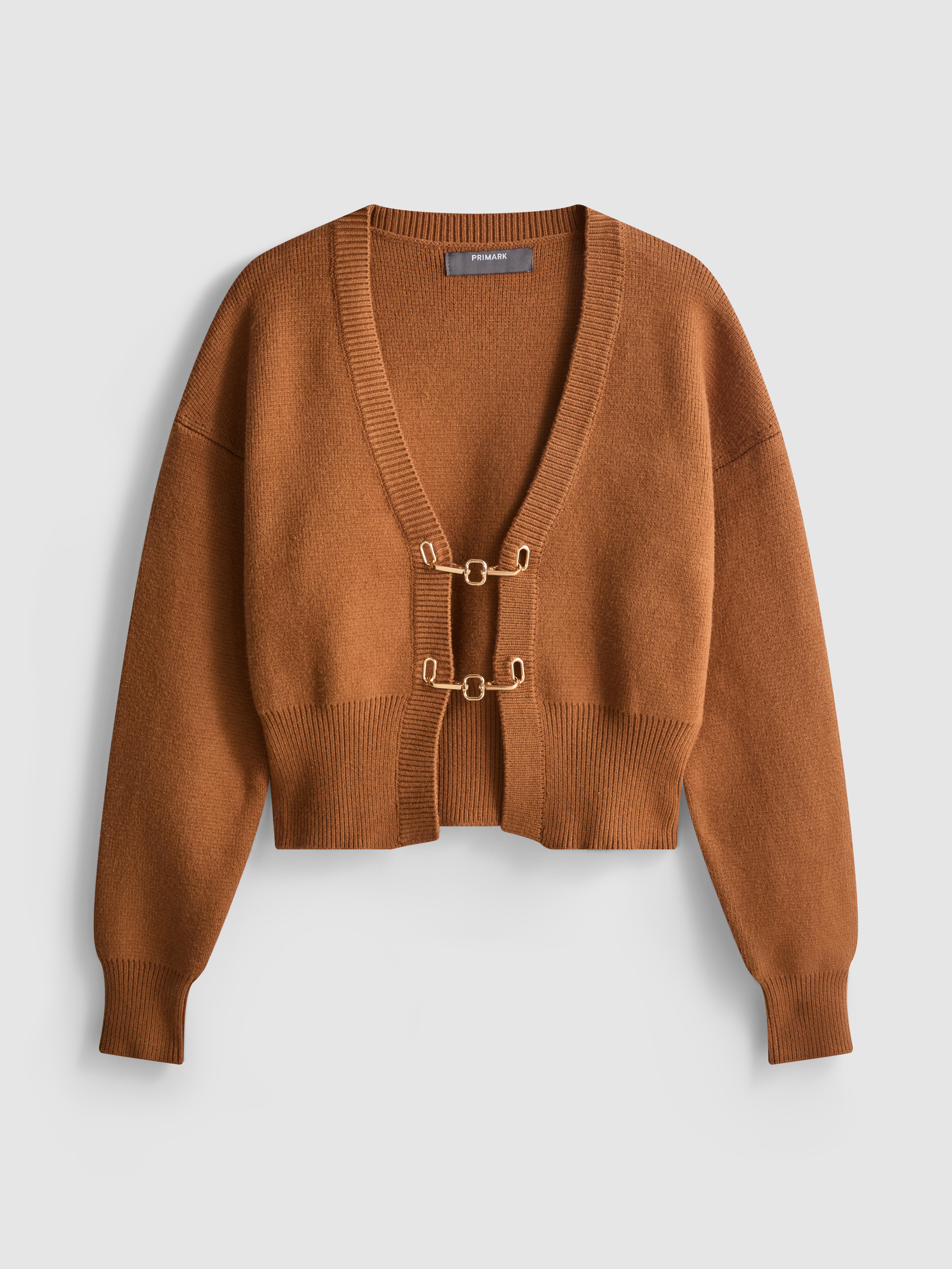 Sculpted Buckle Detail Cardigan