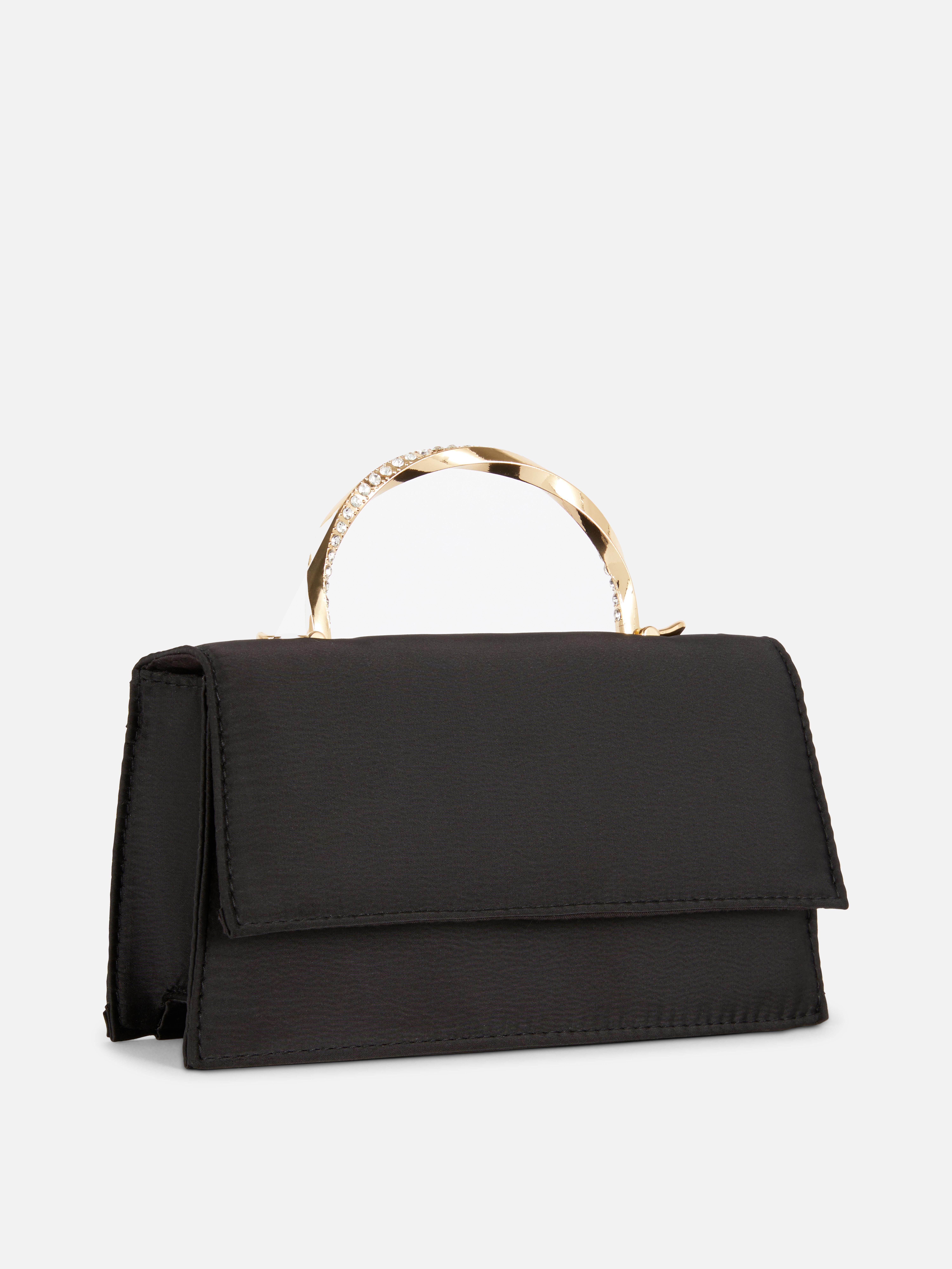 Diamanté Top Handle Purse