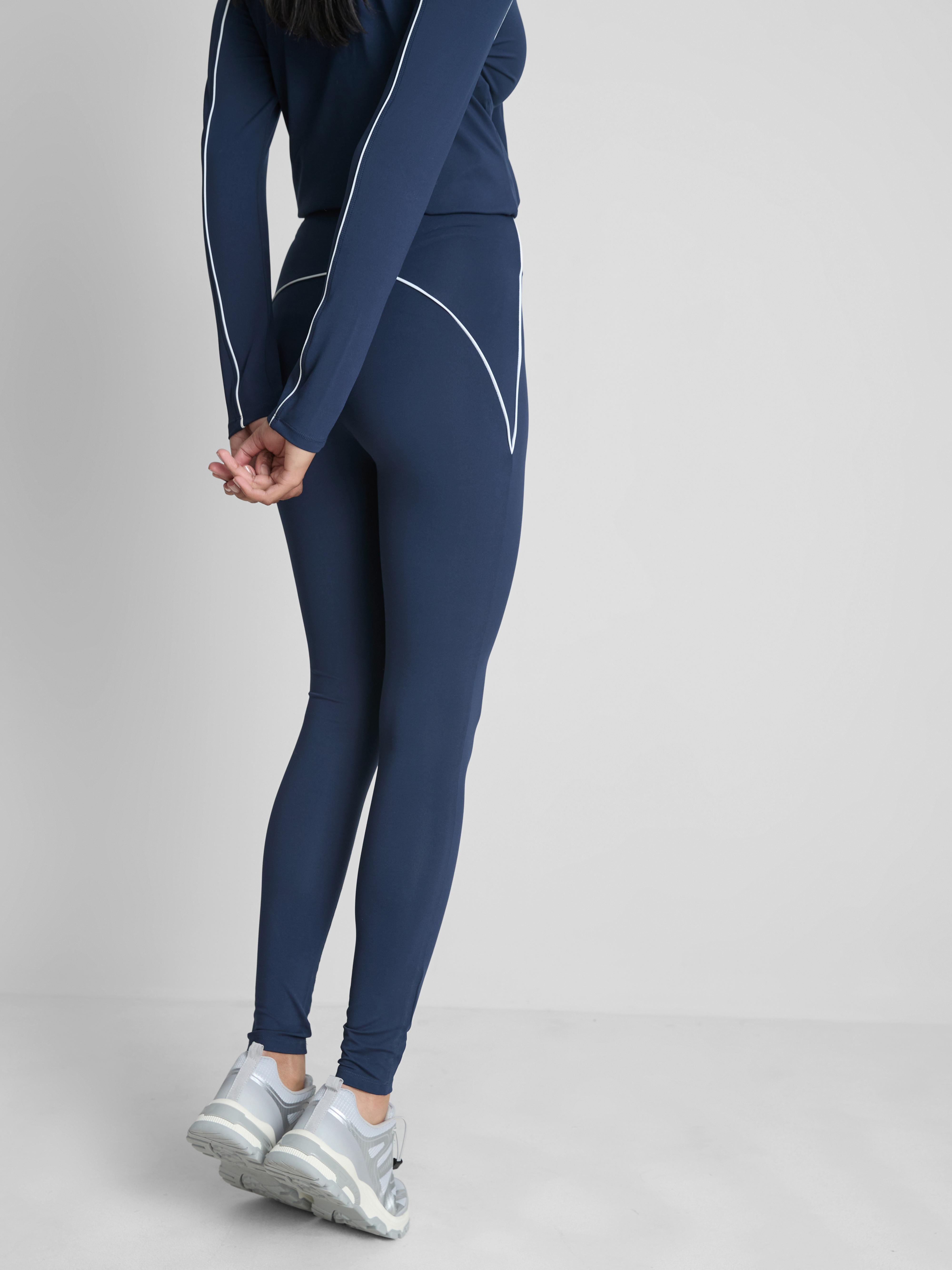 High Waisted Pipe Detail Active Leggings