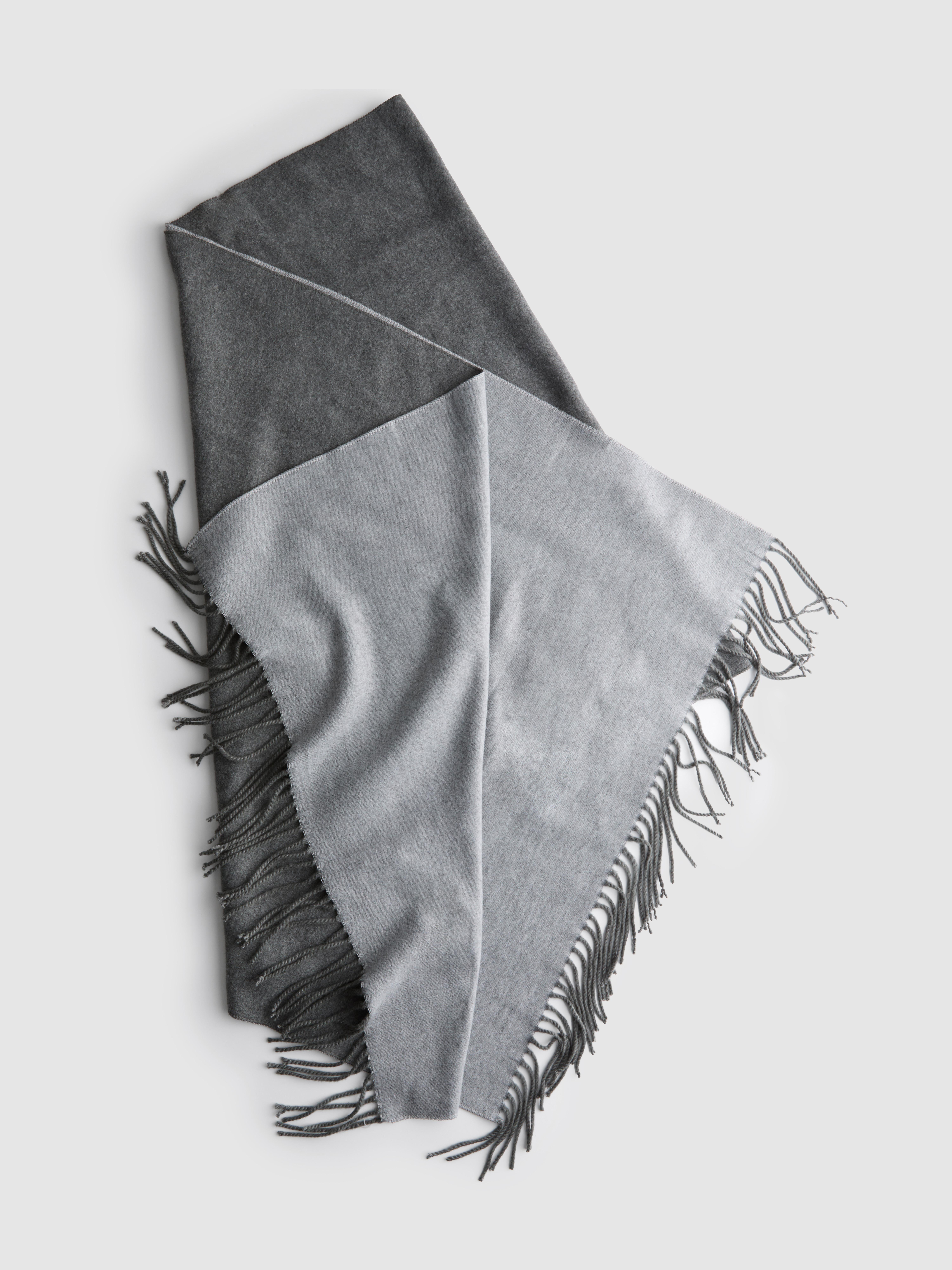 Tassel Two-Tone Scarf