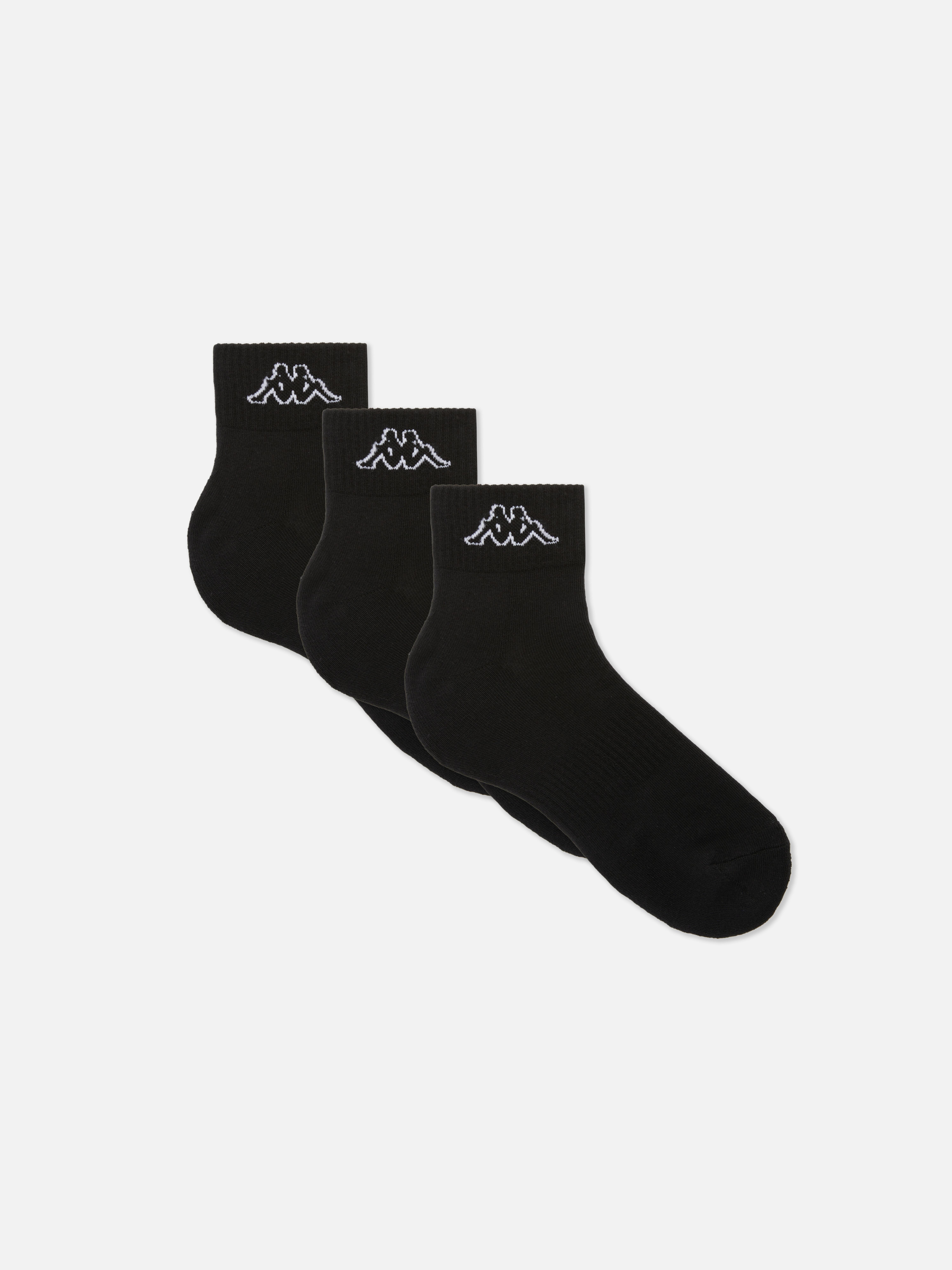 3-Pack Kappa x Primark Quarter Crew Socks