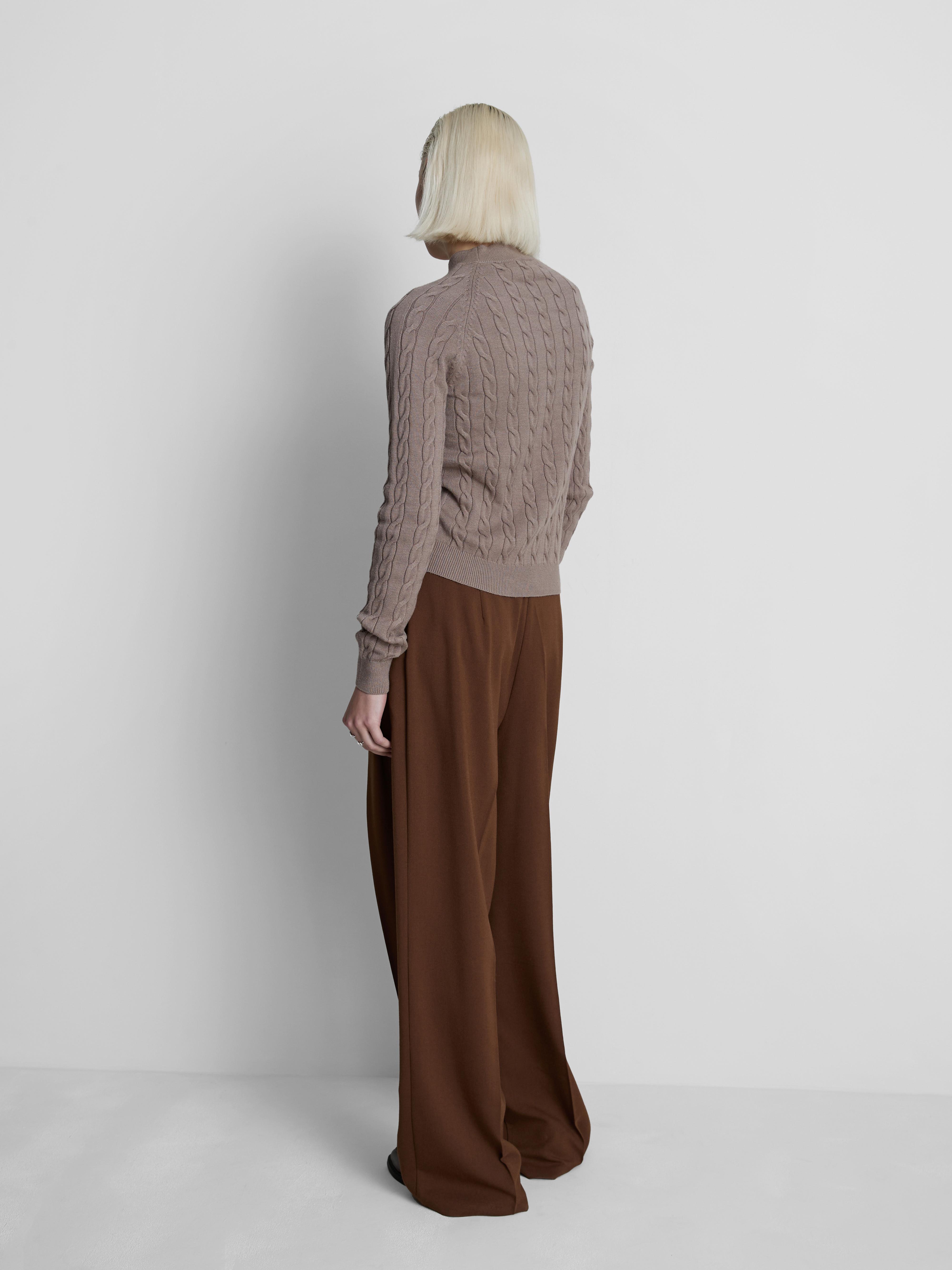 Turtle Neck Cable Sweater