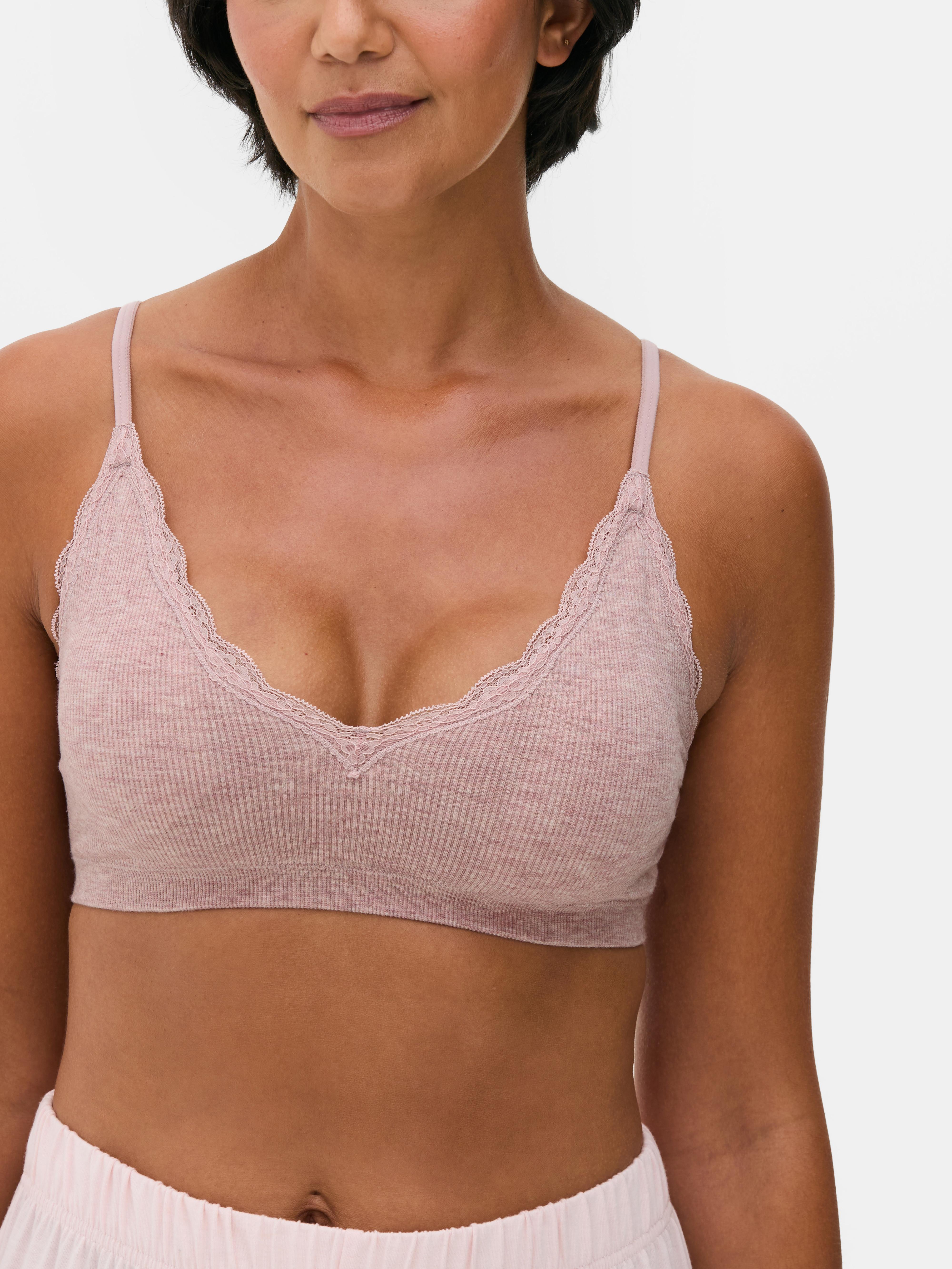 2pk Breast Cancer Awareness Seamless Triangle Bras