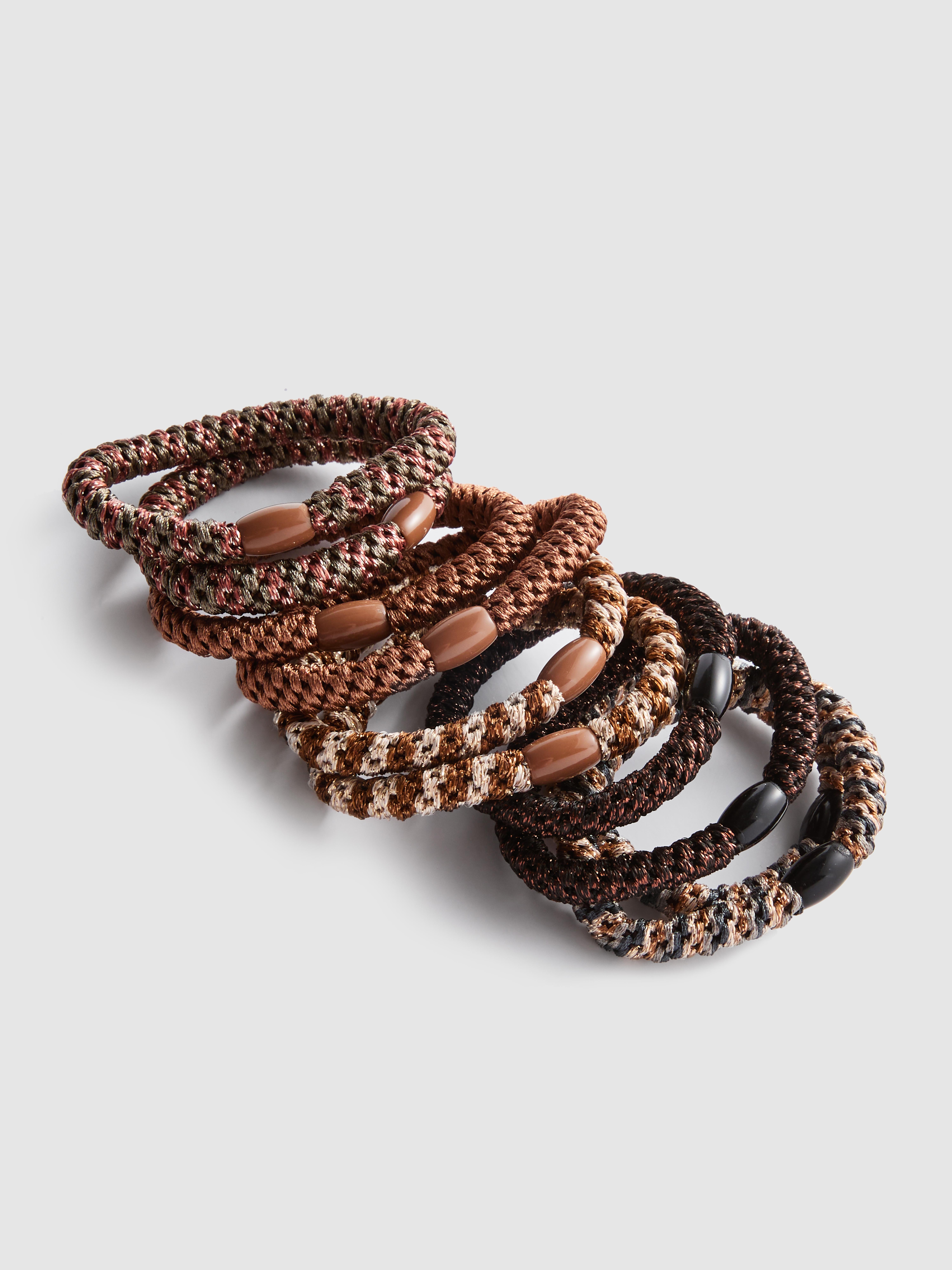 10pk Chunky Hair Bands