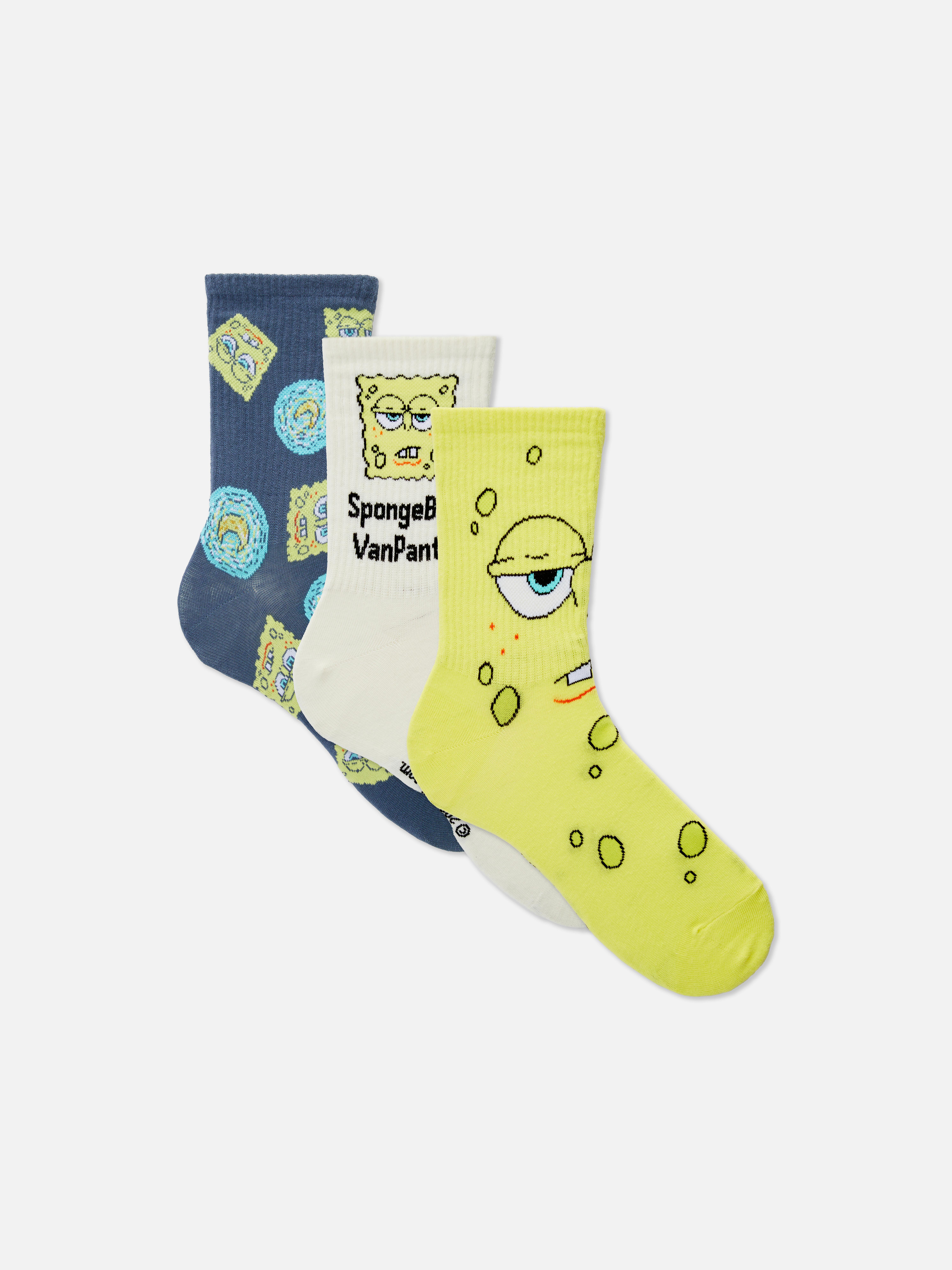 3-Pack SpongeBob SquarePants Socks