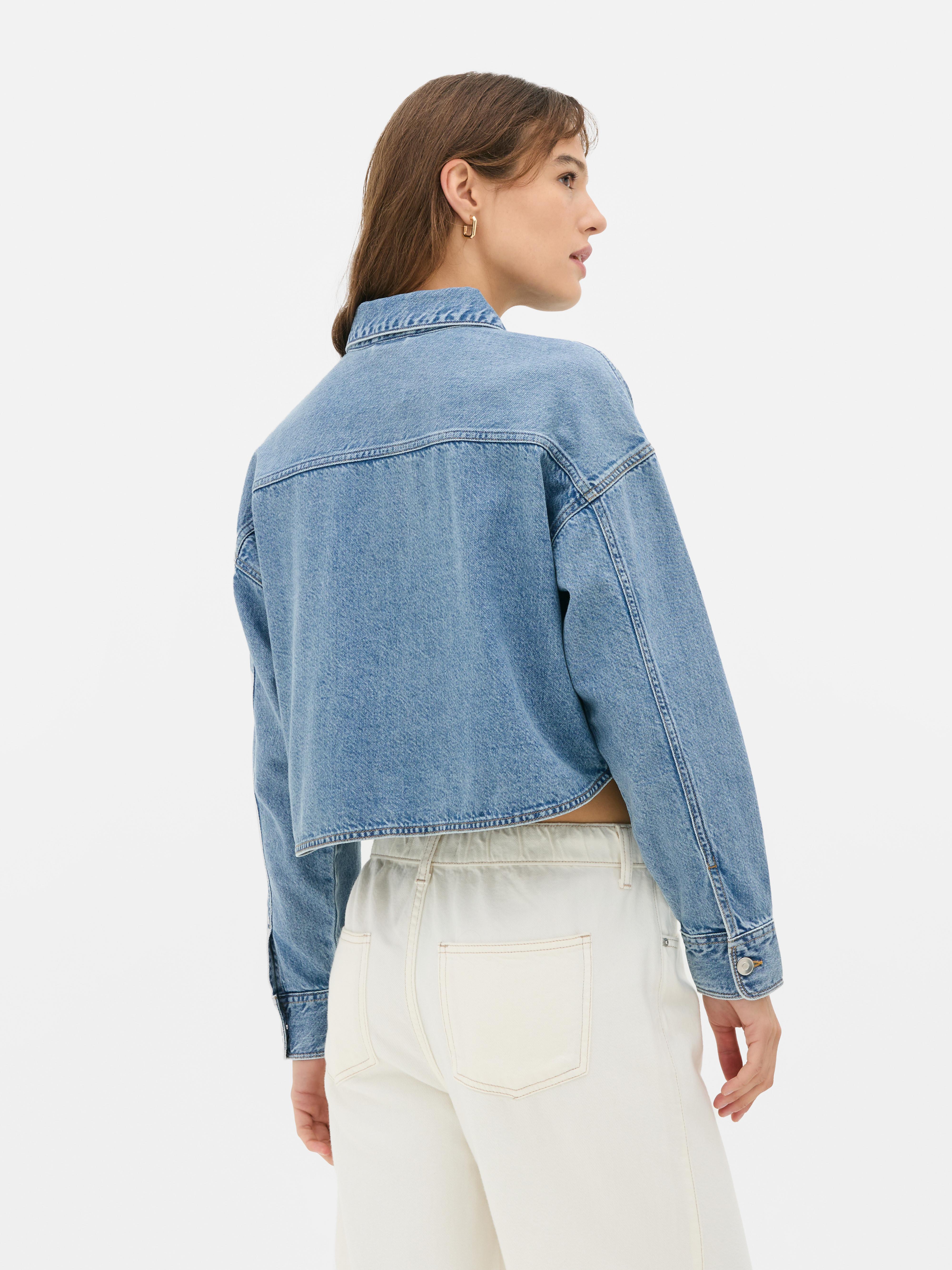 Cropped Denim Shirt