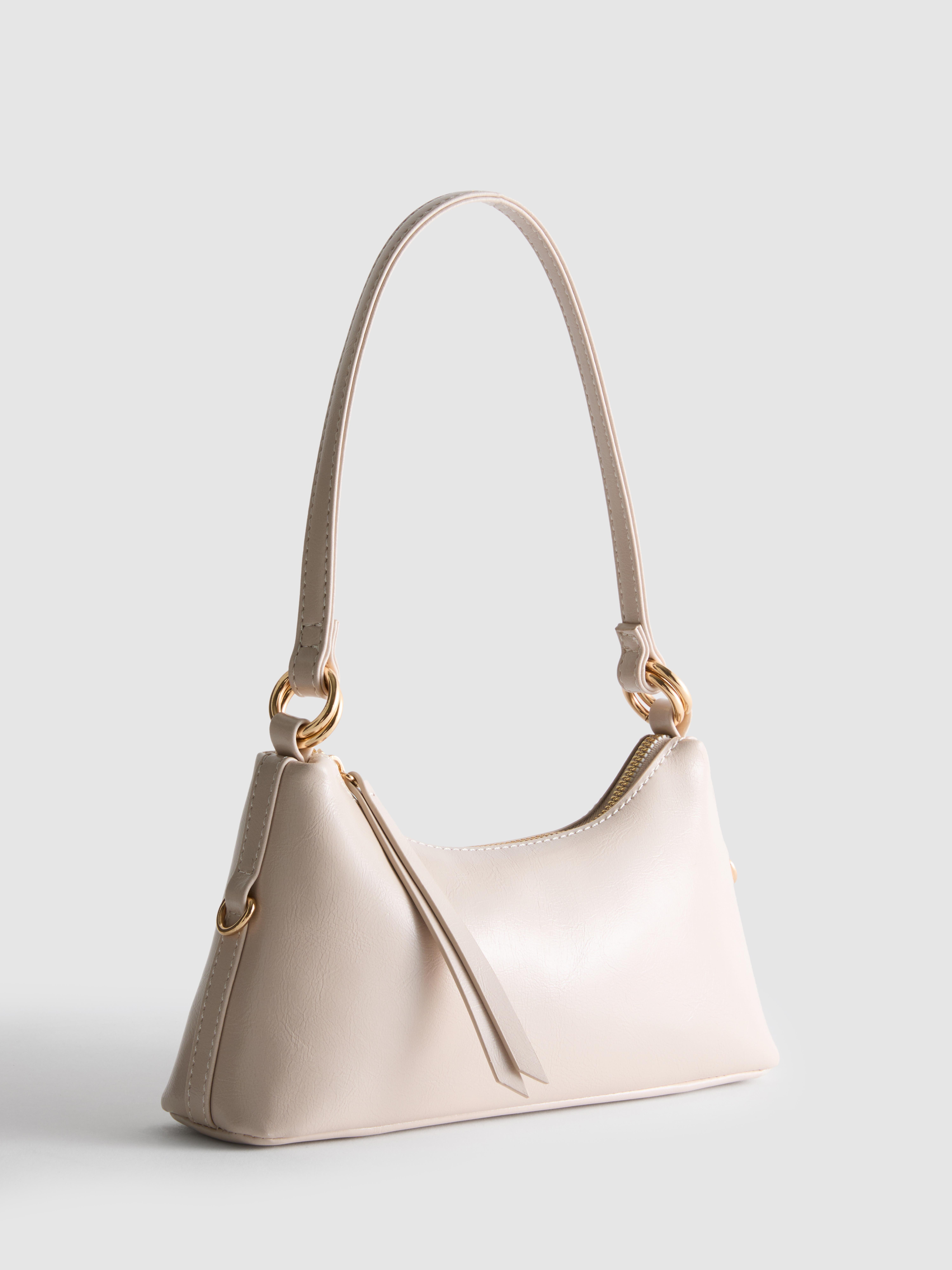 Faux Leather Shoulder Bag