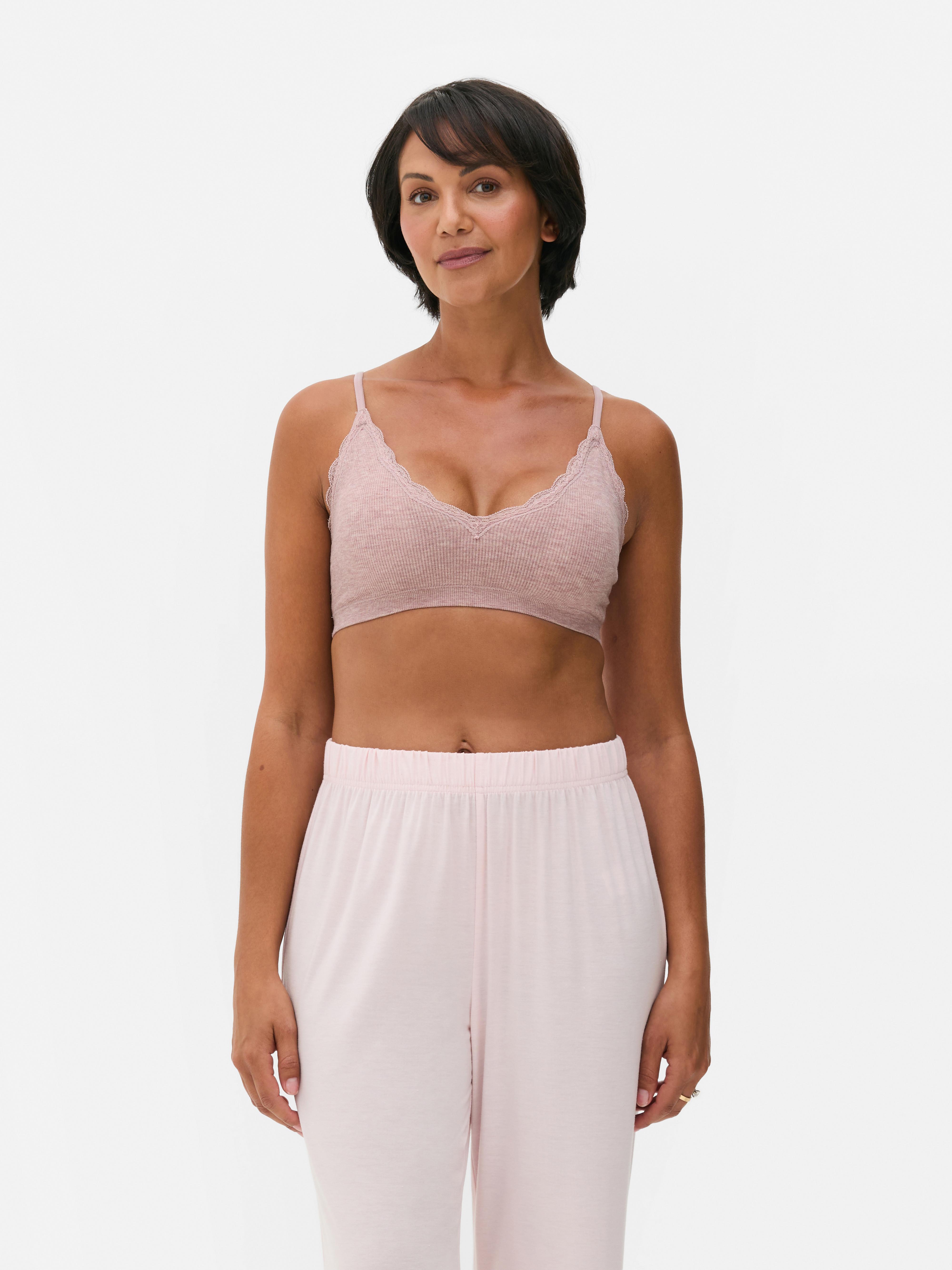 2pk Breast Cancer Awareness Seamless Triangle Bras