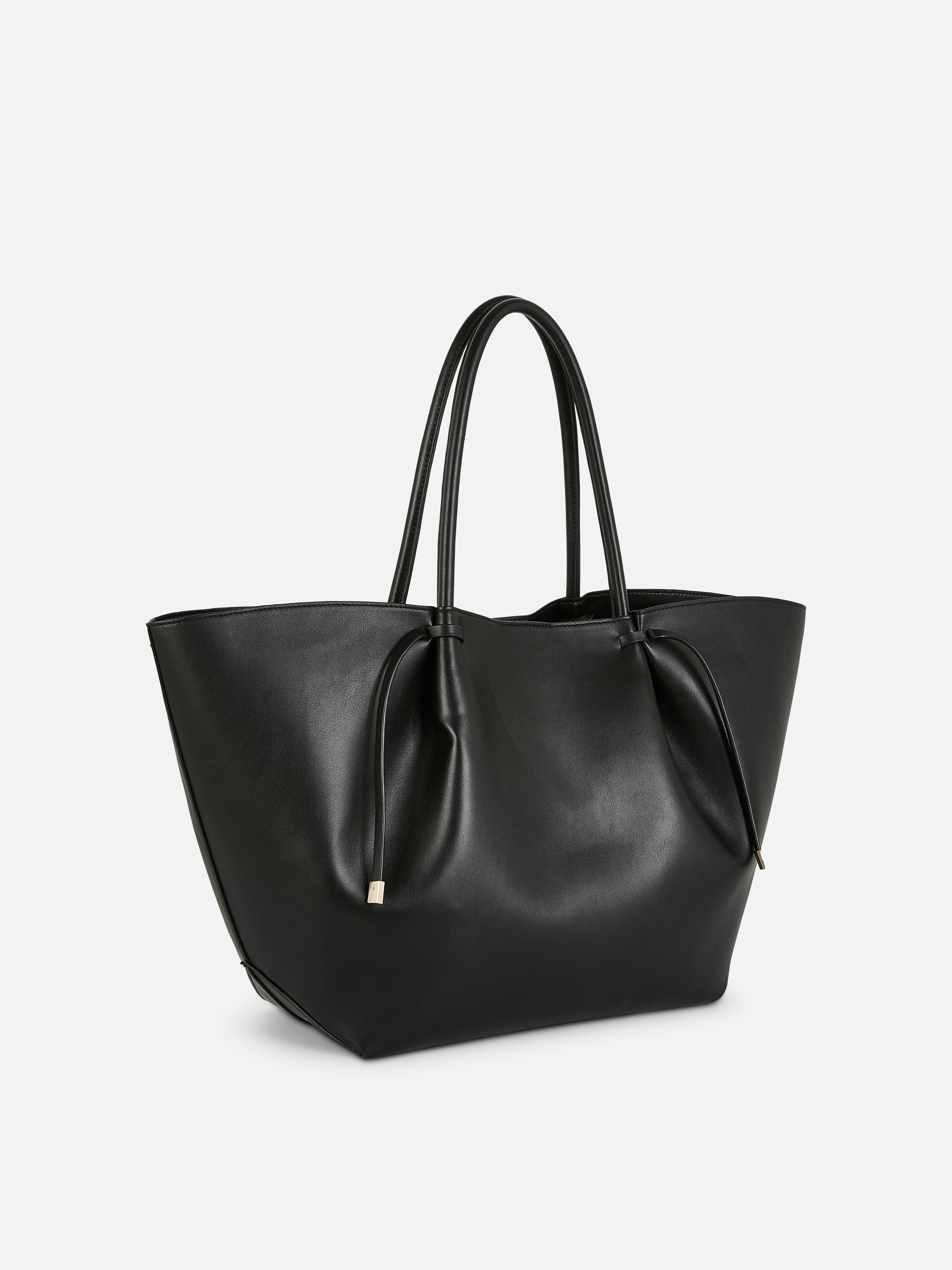 The Edit Faux Leather Shopper Bag