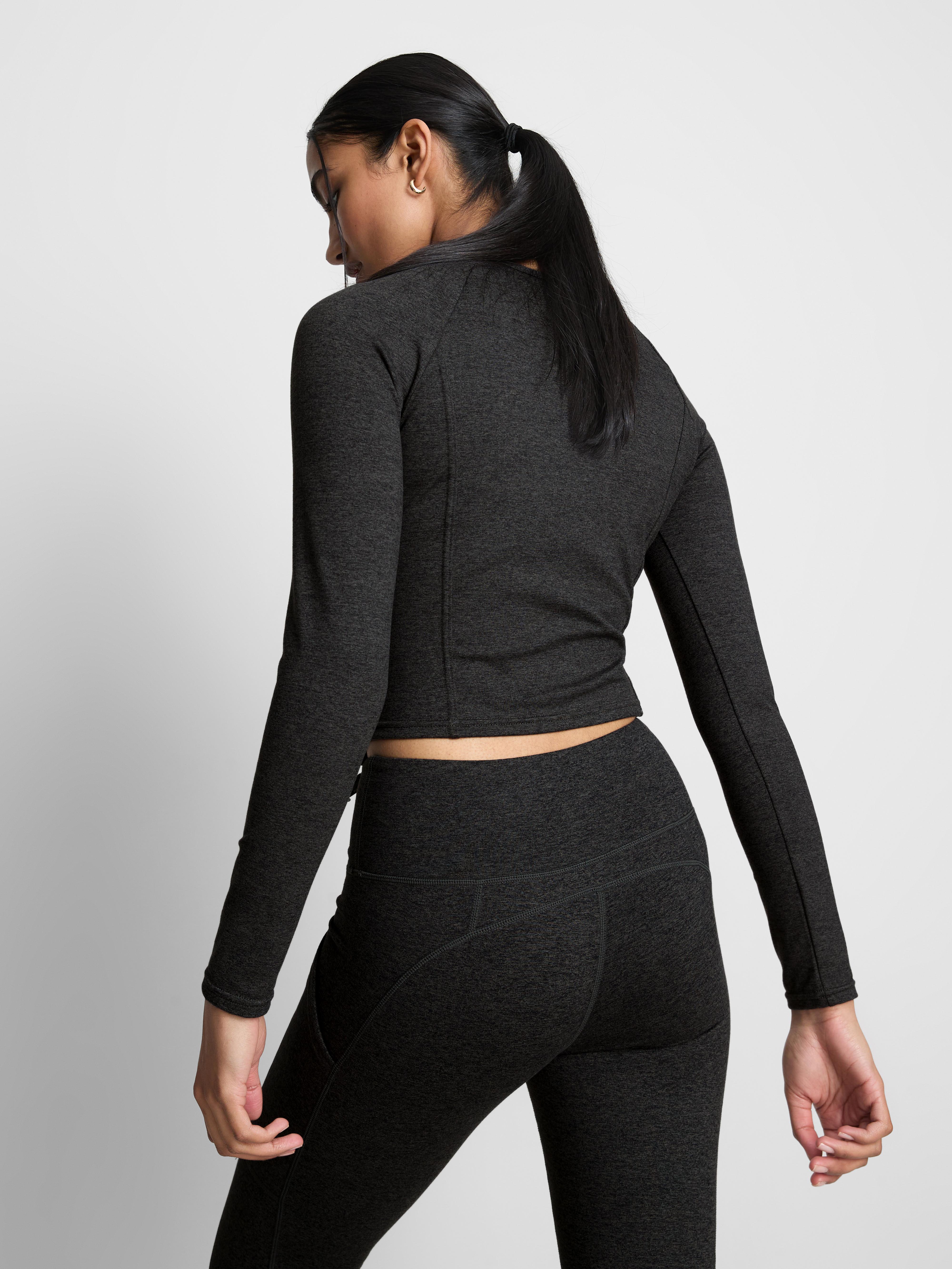 Cropped Marl Active Top