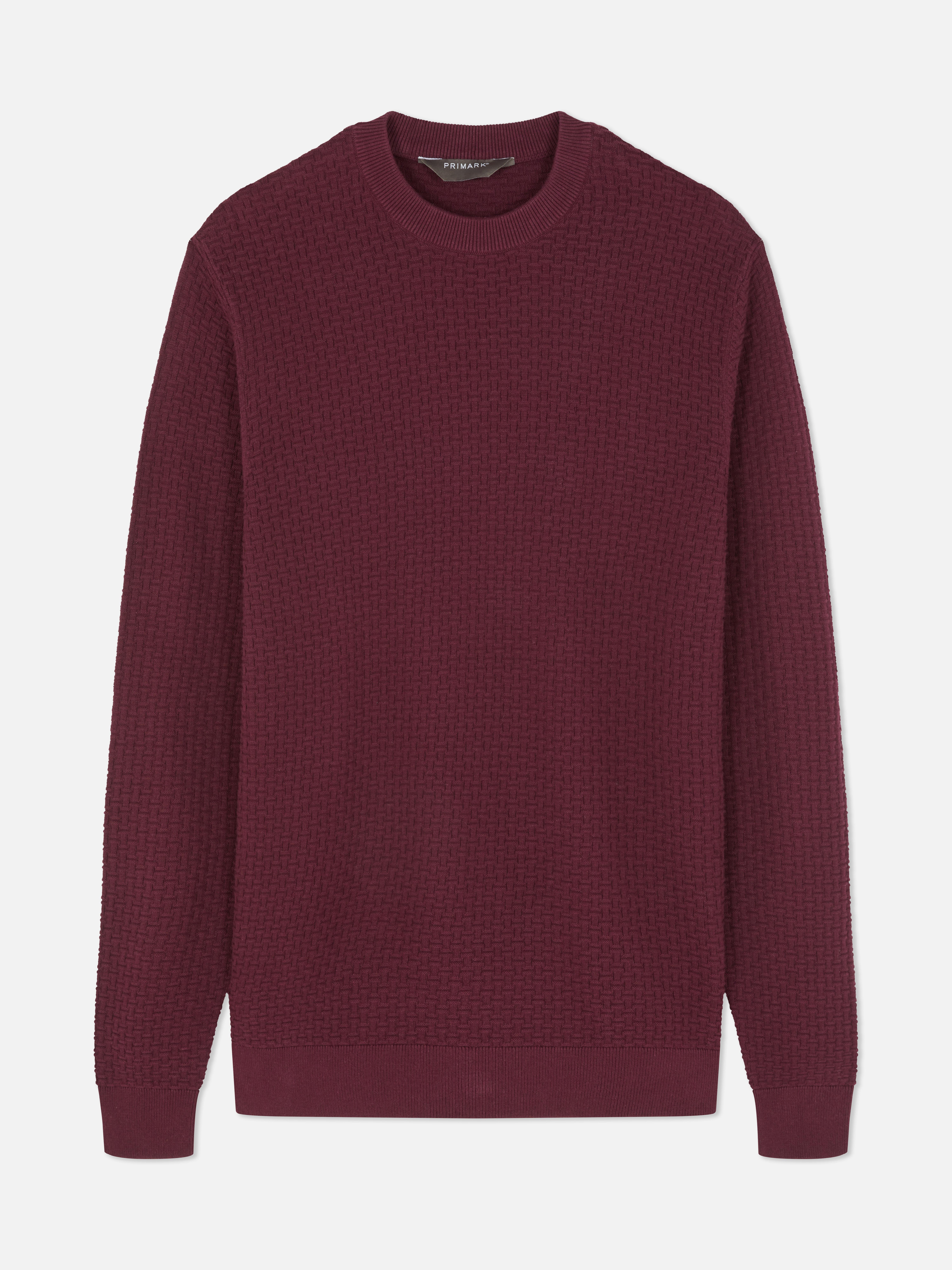 Textured Crew Neck Sweater