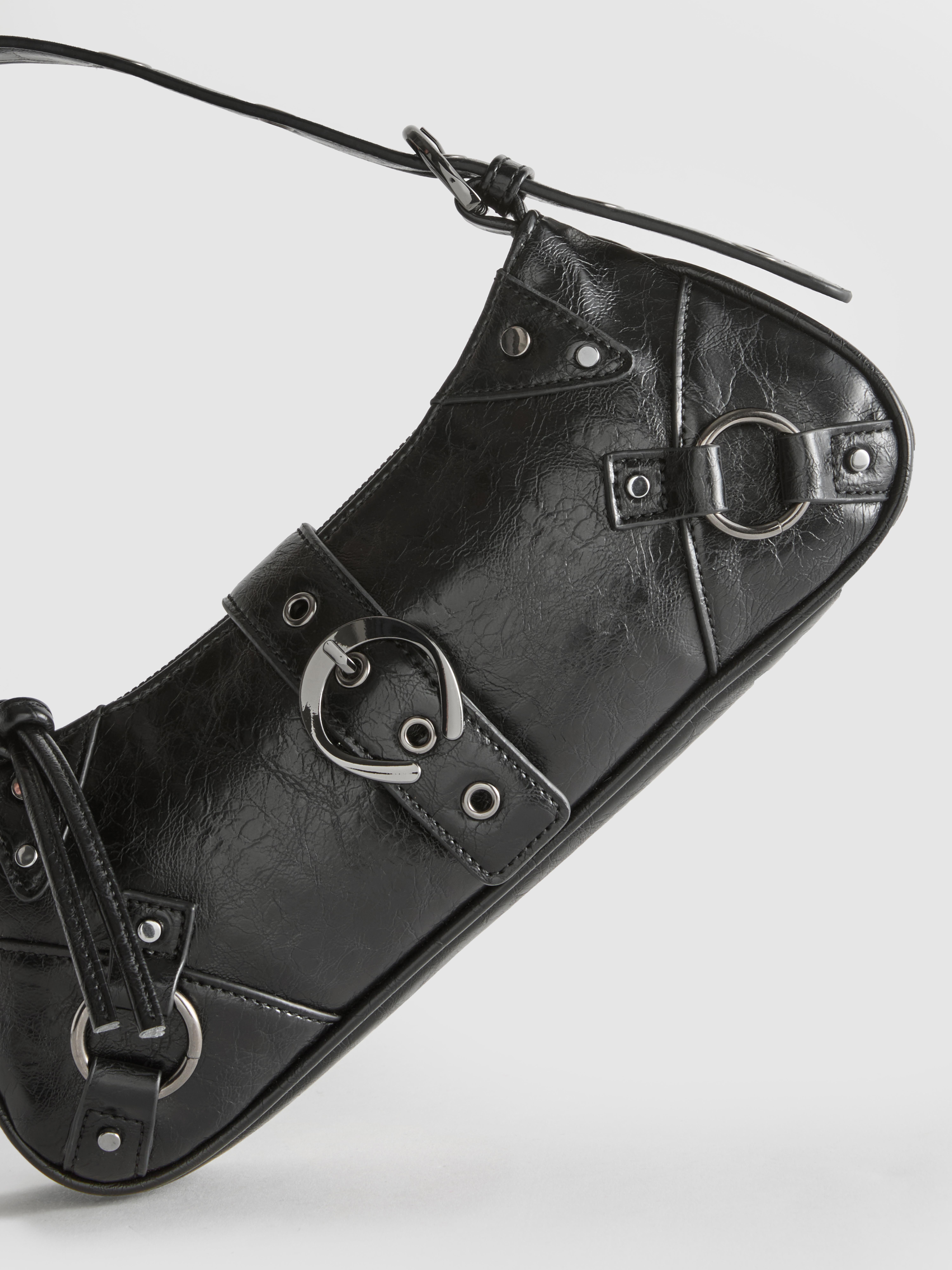 Distressed Detail Shoulder Bag