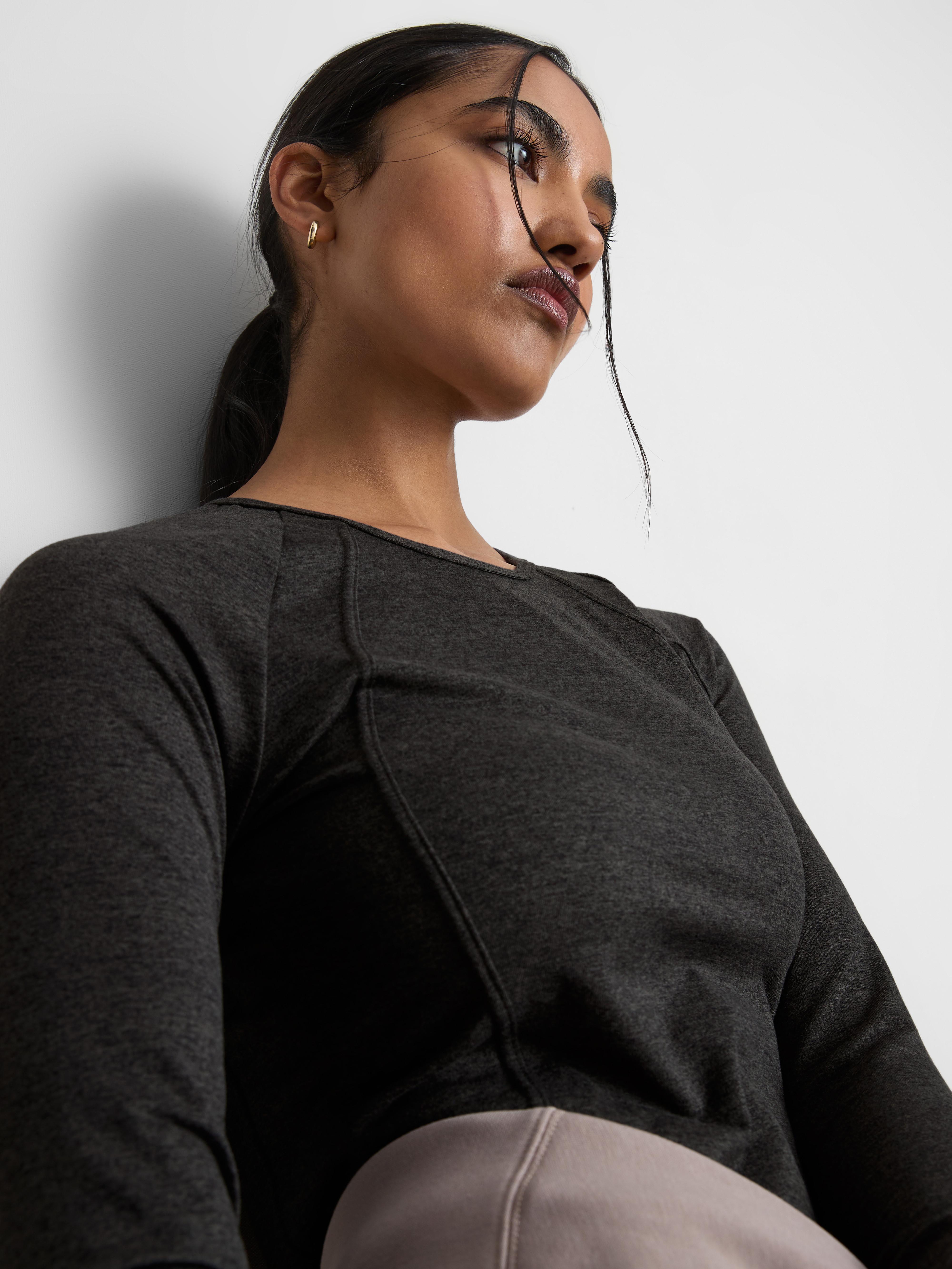 Cropped Marl Active Top