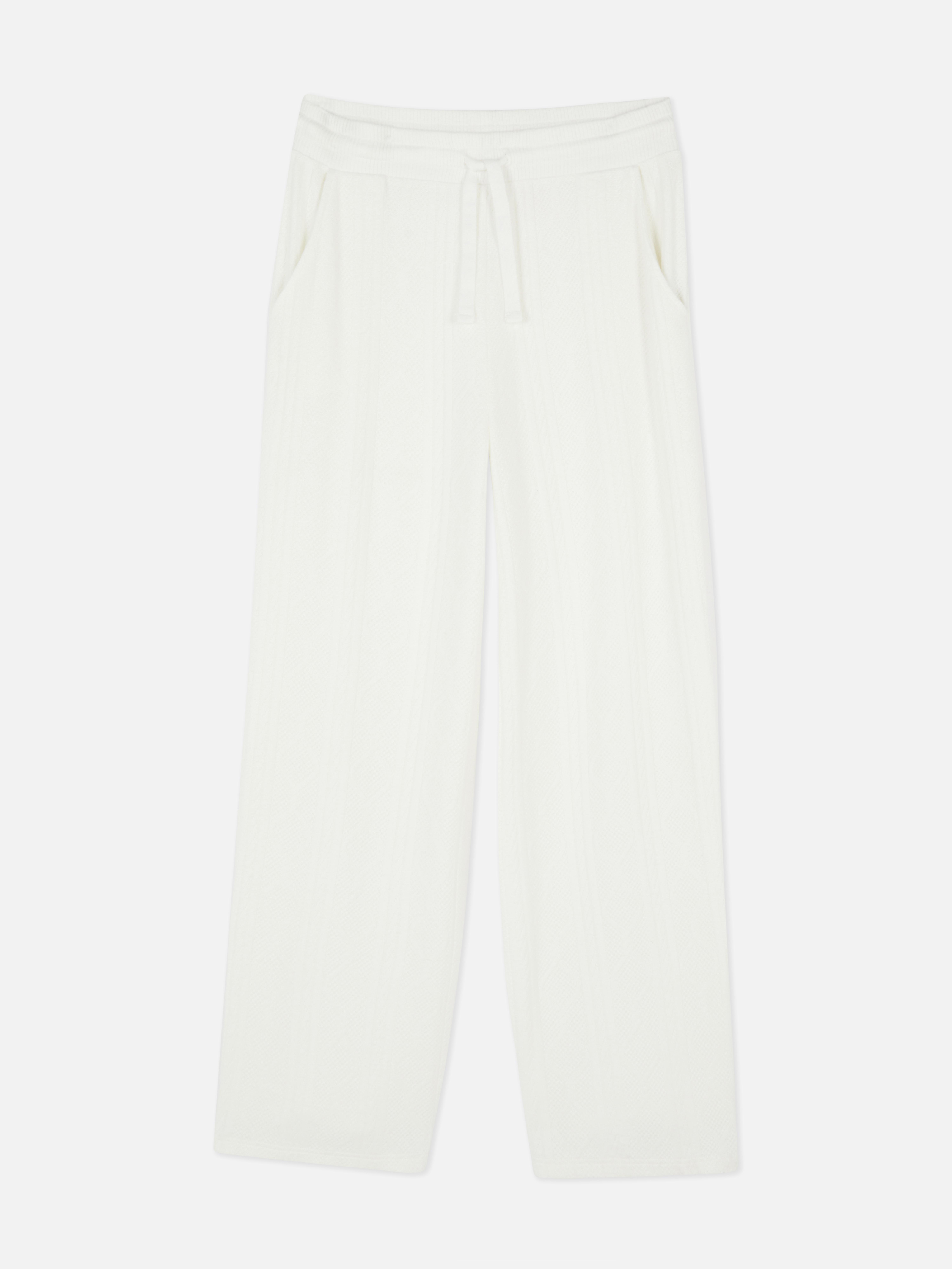Super Soft Cable Straight Leg Pajama Bottoms