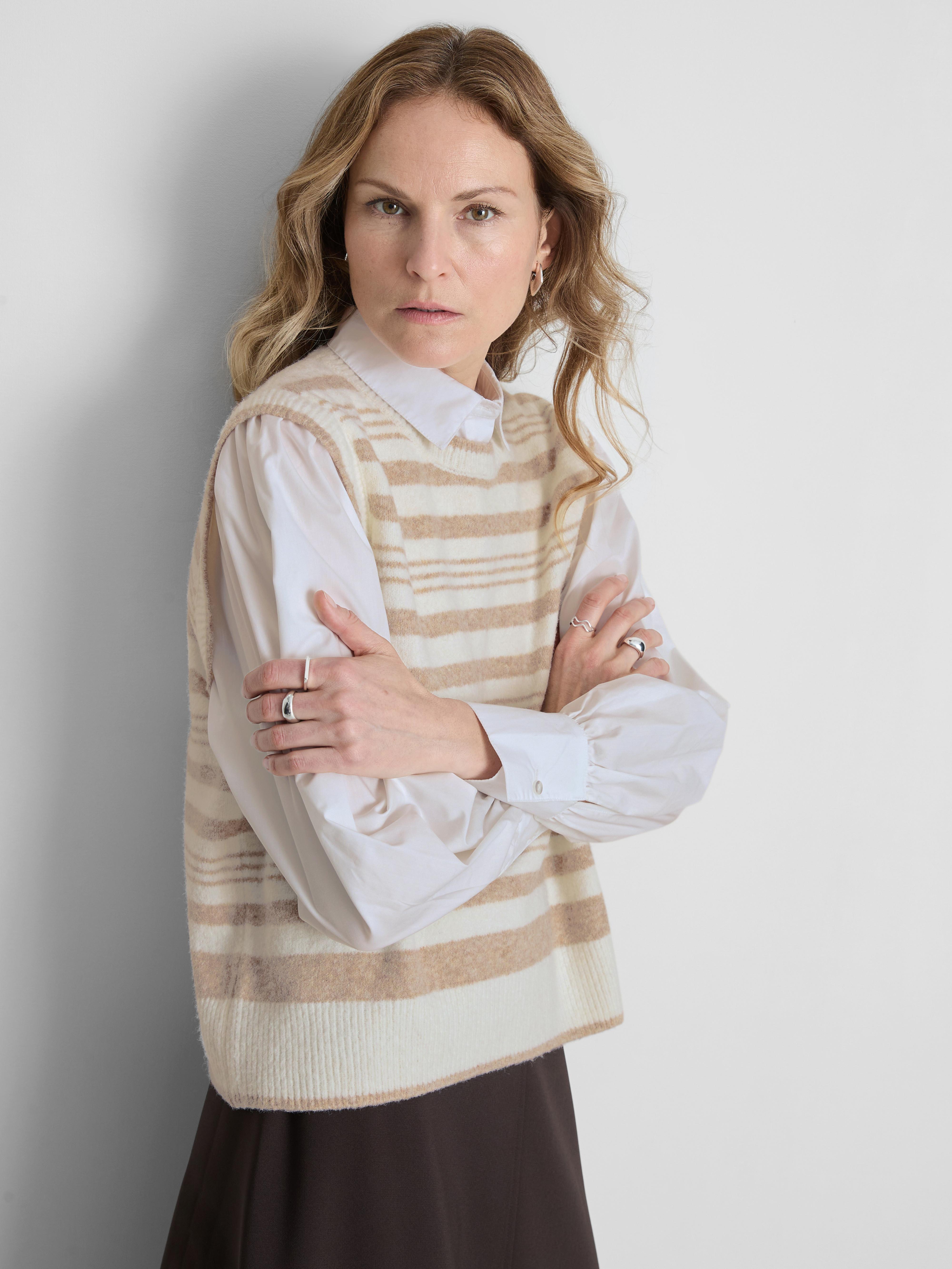 2 In 1 Balloon Stripe Layered Vest Top