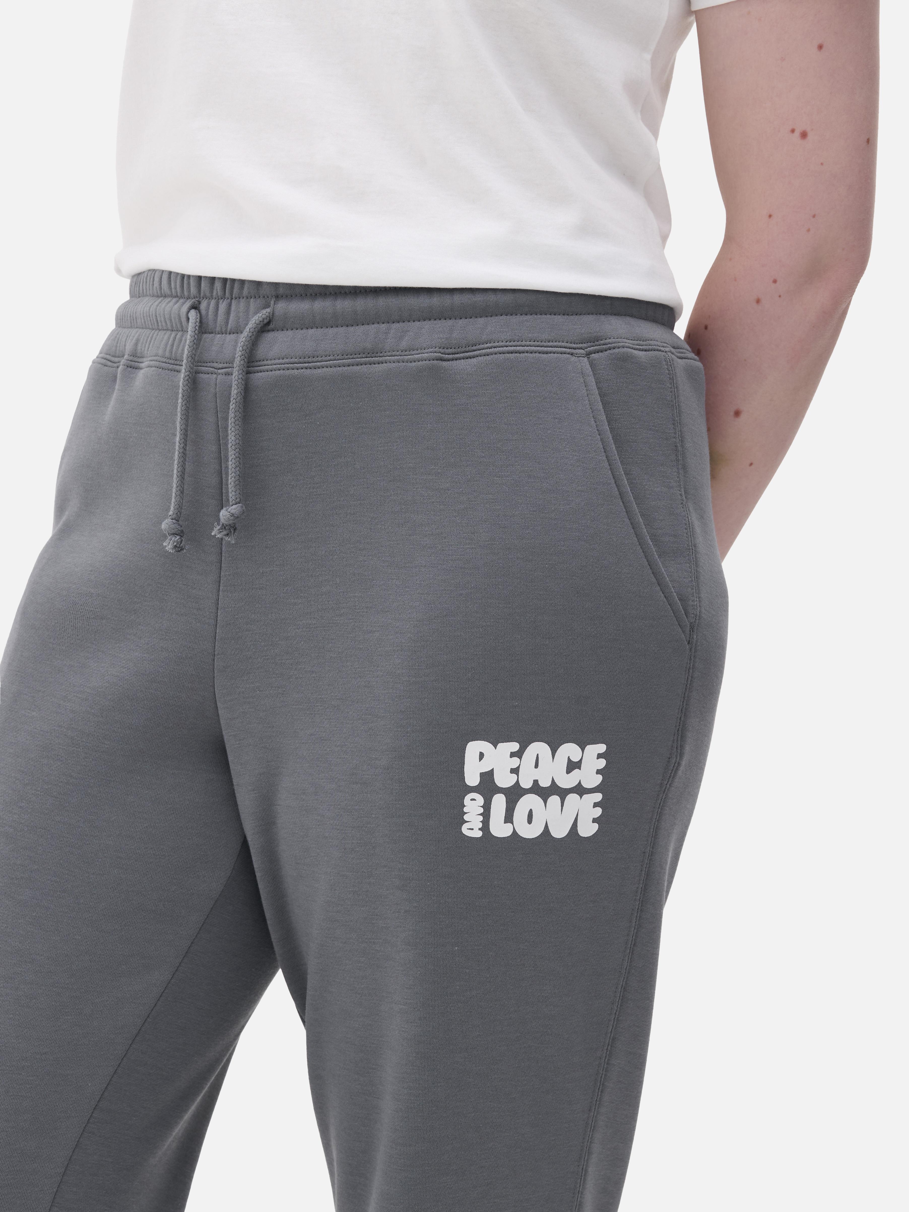 Cuffed Printed Sweatpants