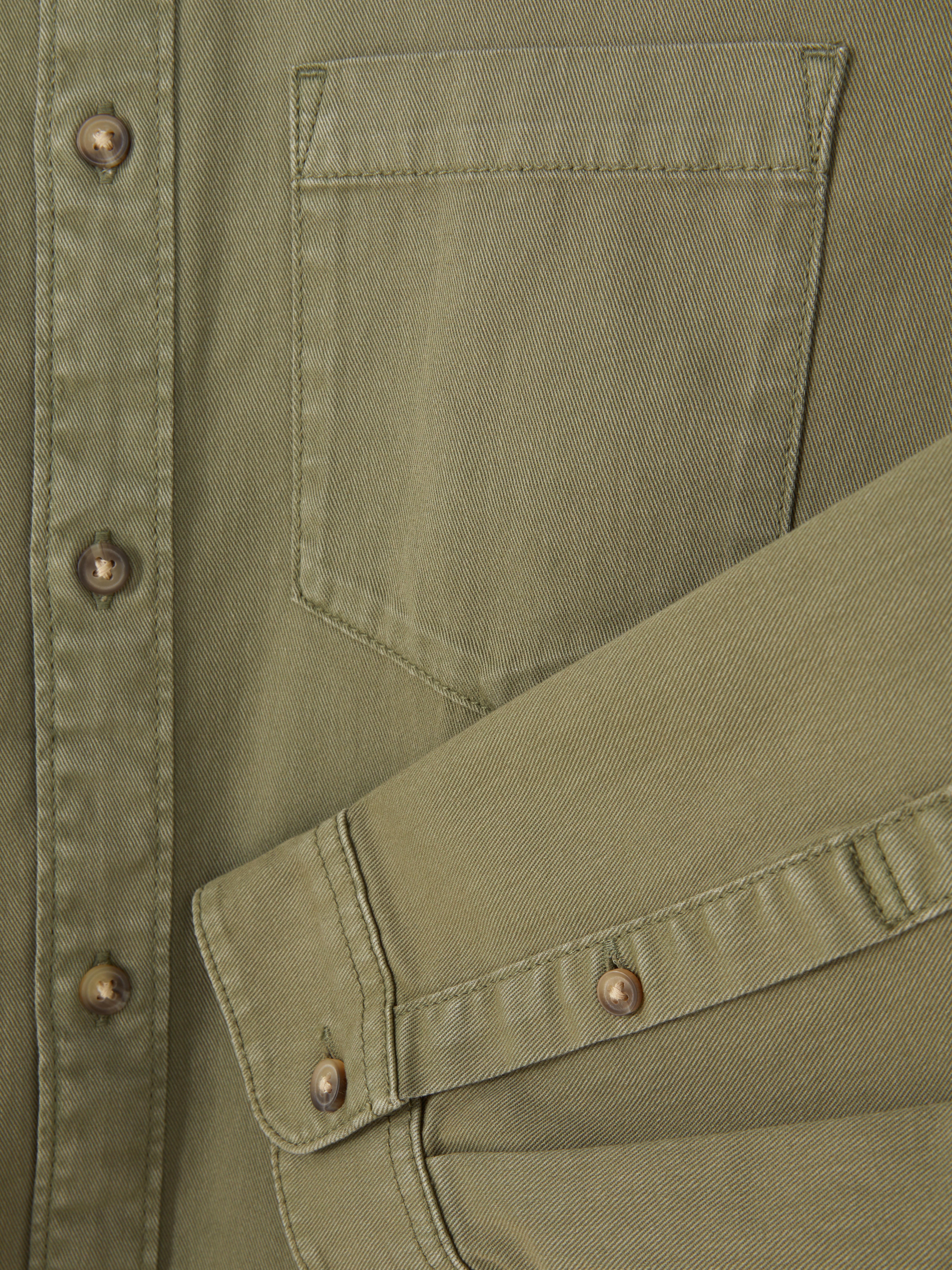 Long Sleeve Twill Shirt