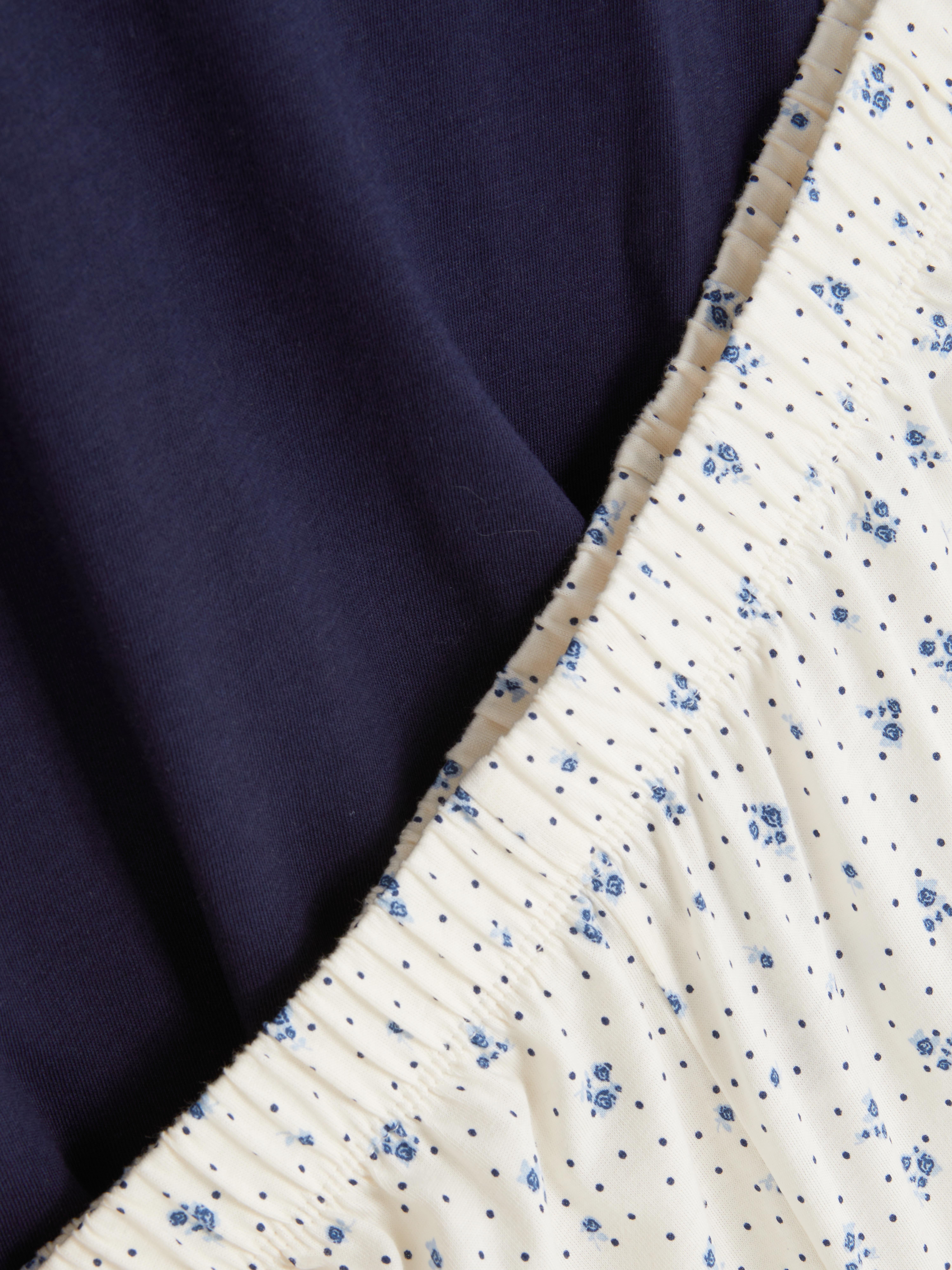 Printed Short-Sleeve Pajama Set