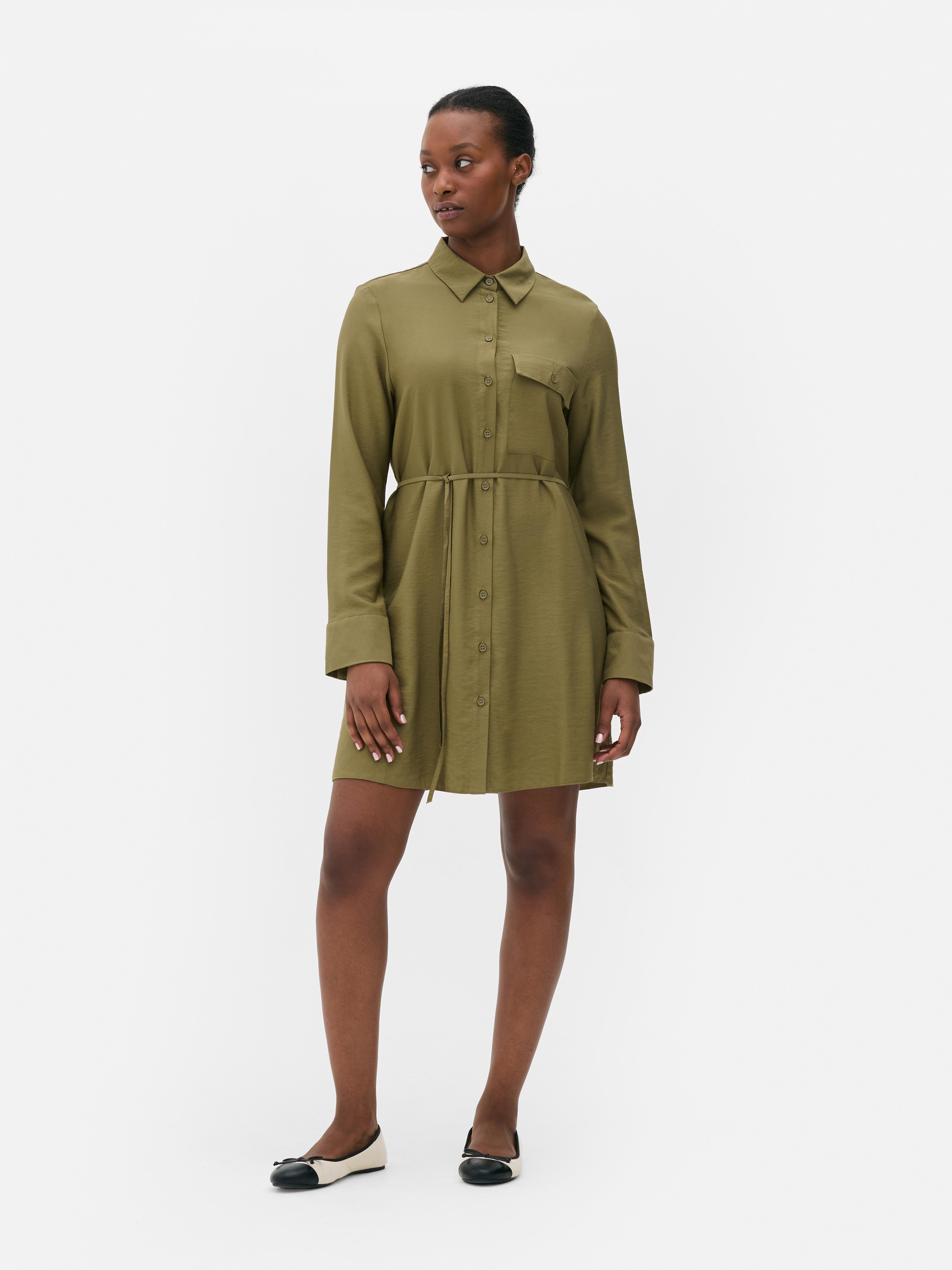 Mini Utility Shirt Dress