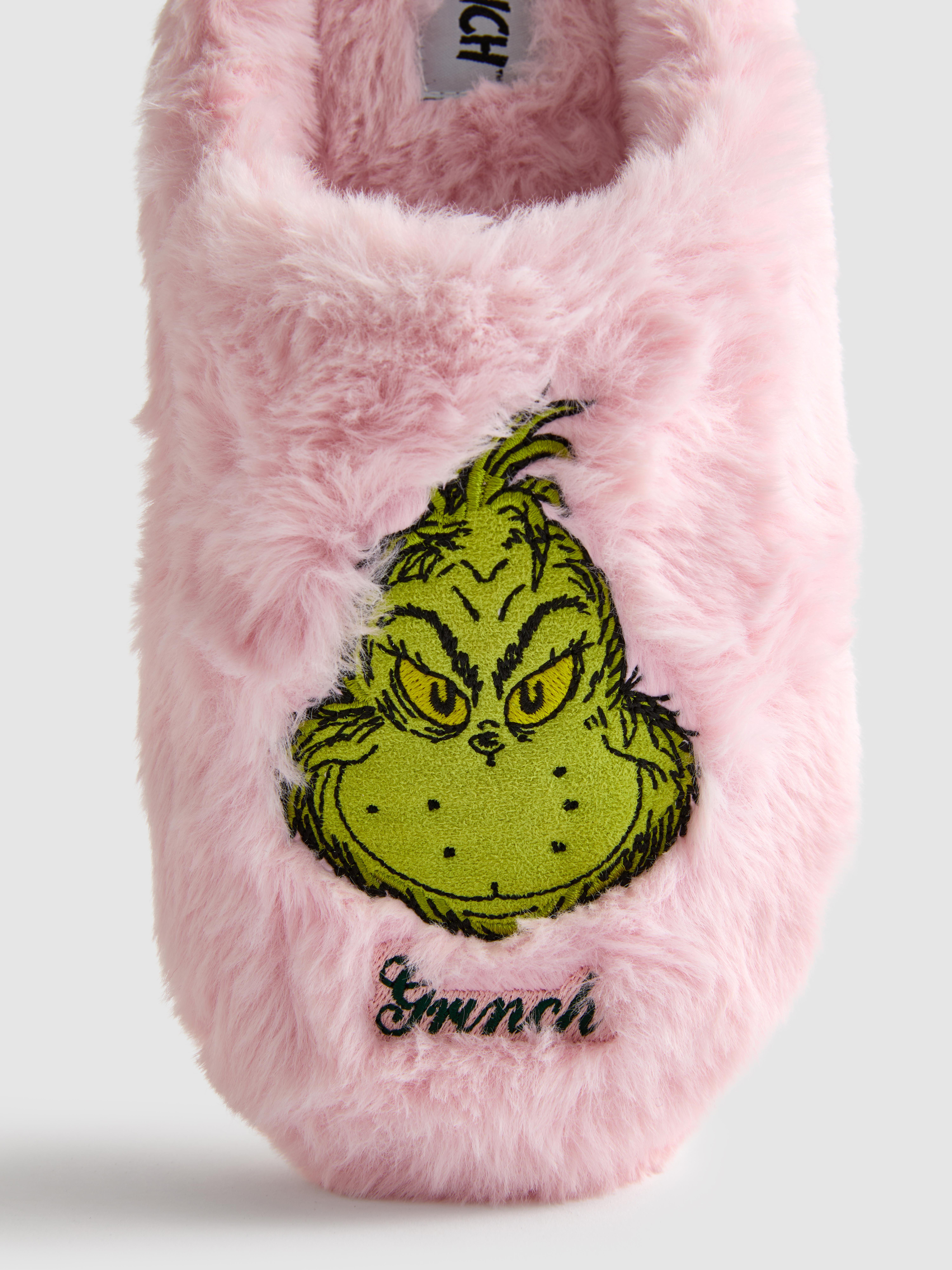 The Grinch Pink Mule Slippers