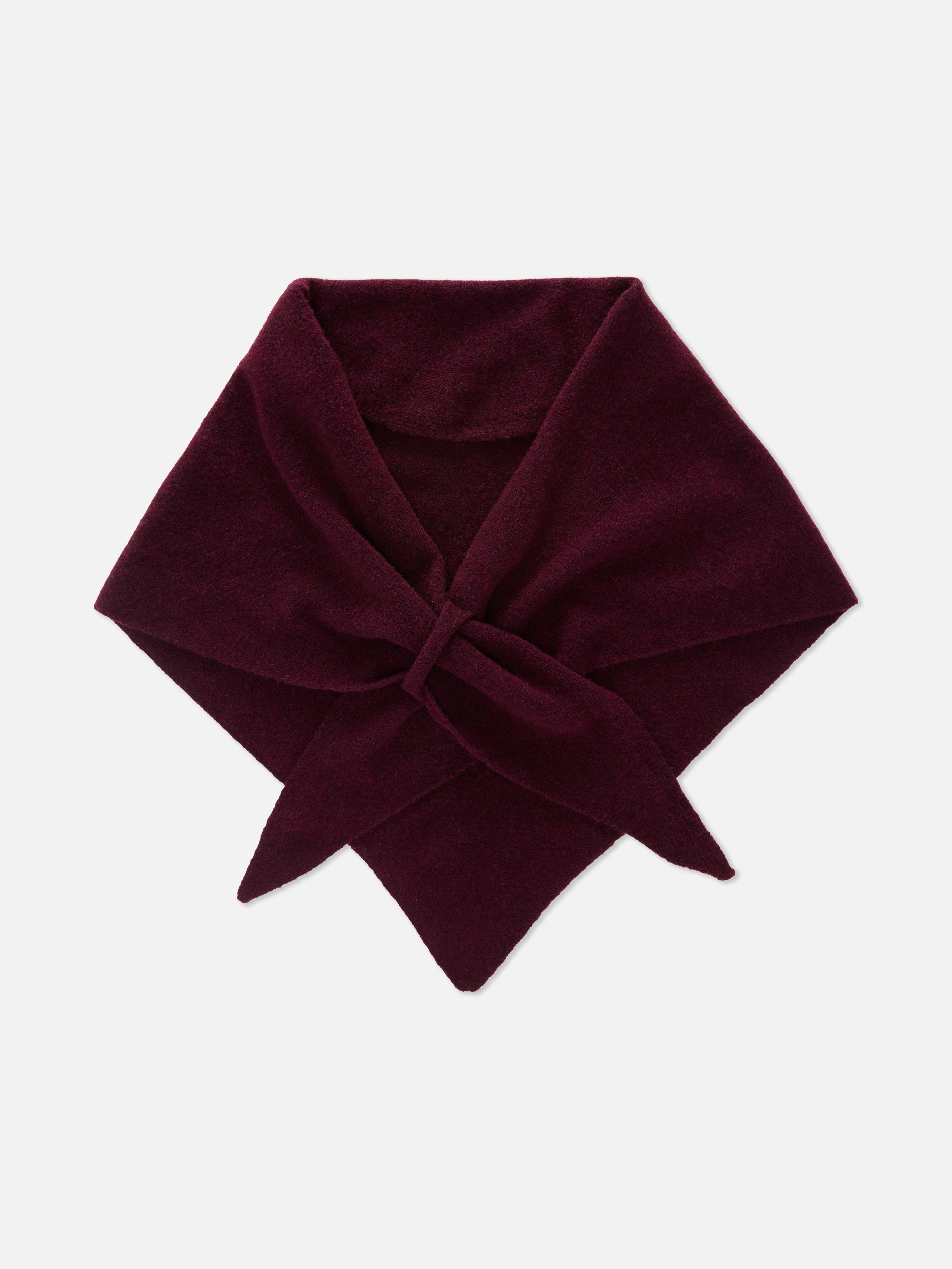 Knitted Triangle Scarf