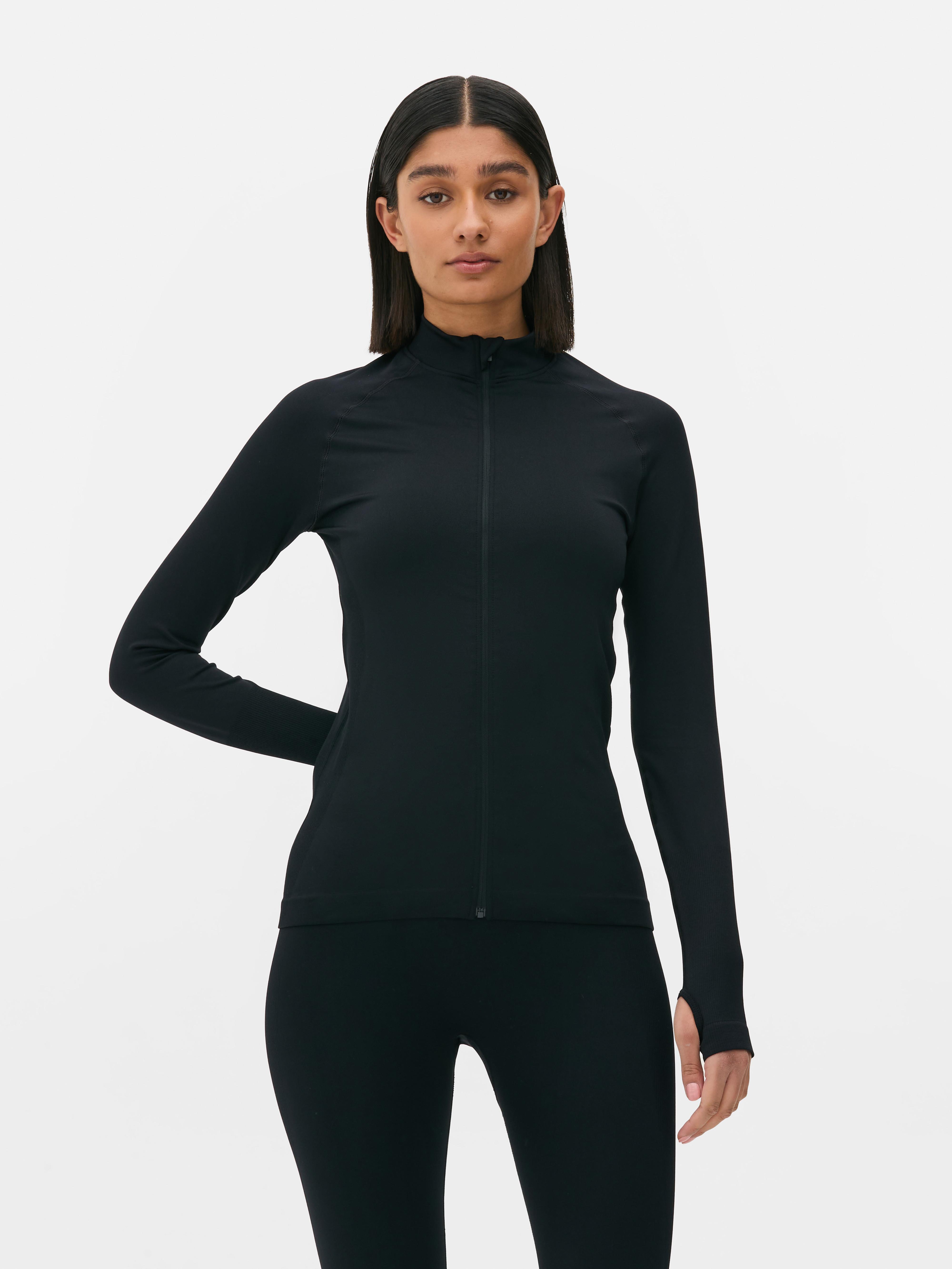 Seamless Zip-Up Sports Jacket