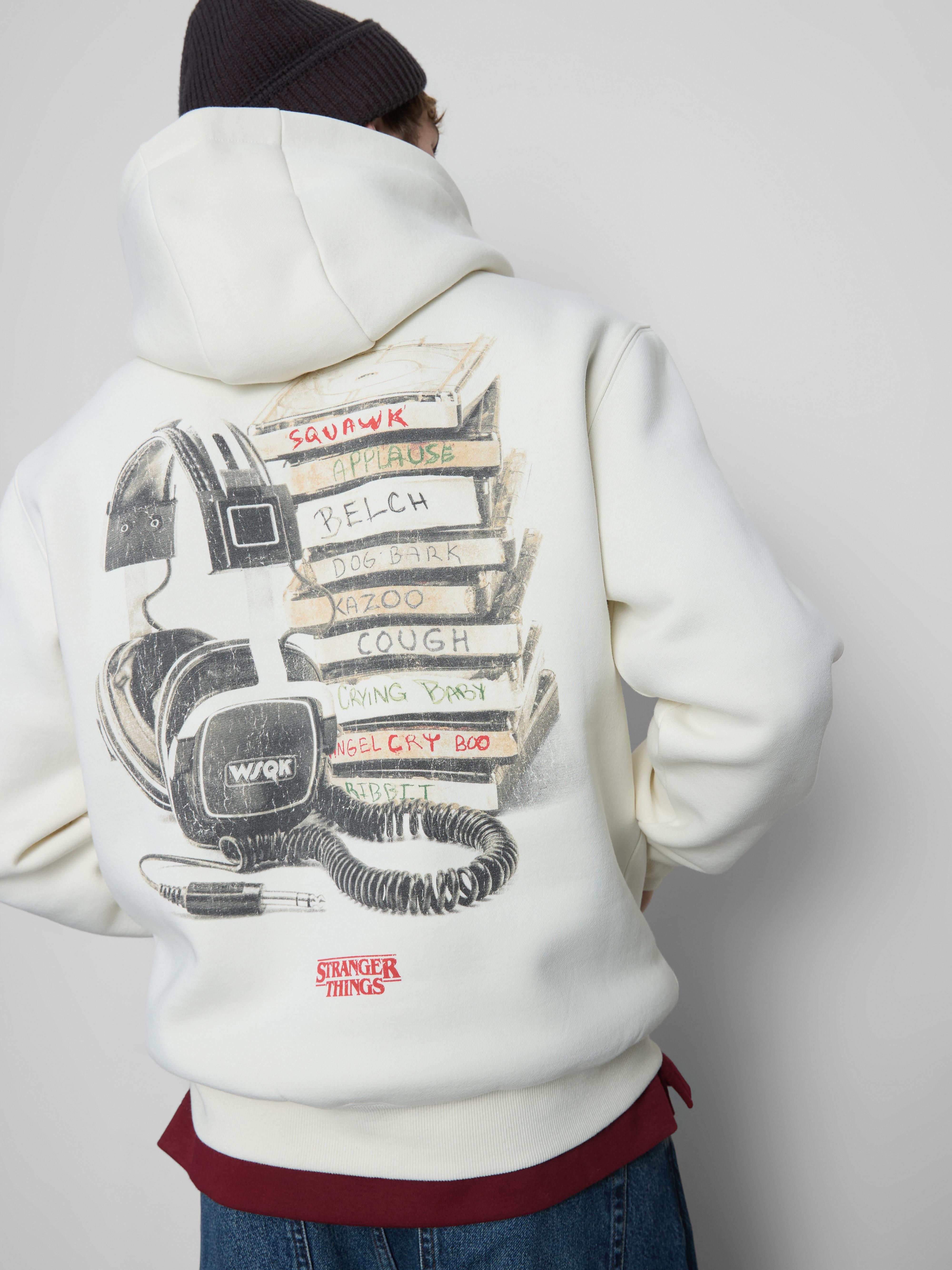 Stranger Things Oversized Graphic Hoodie