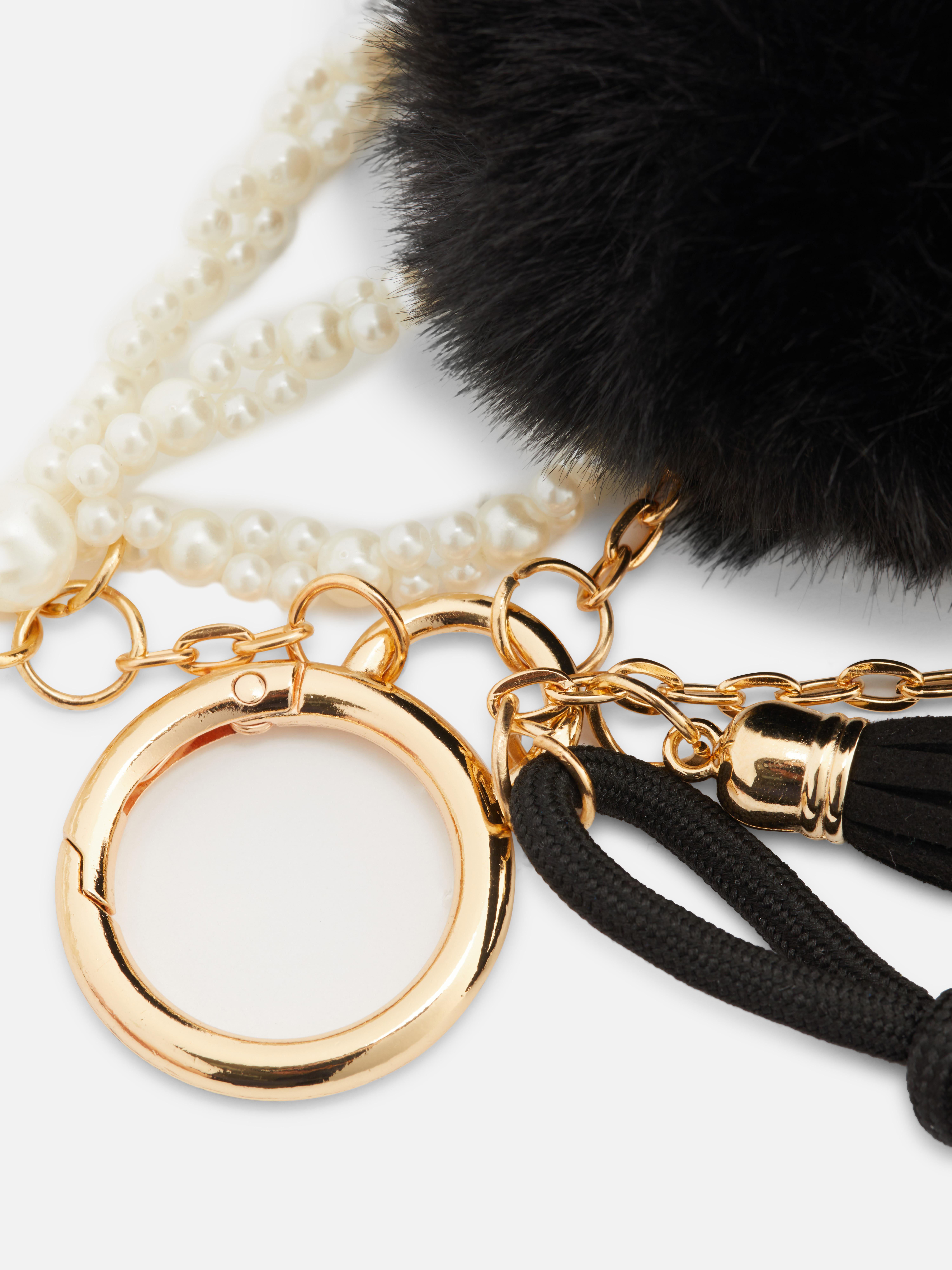 Pompom Pearl Bag Charm