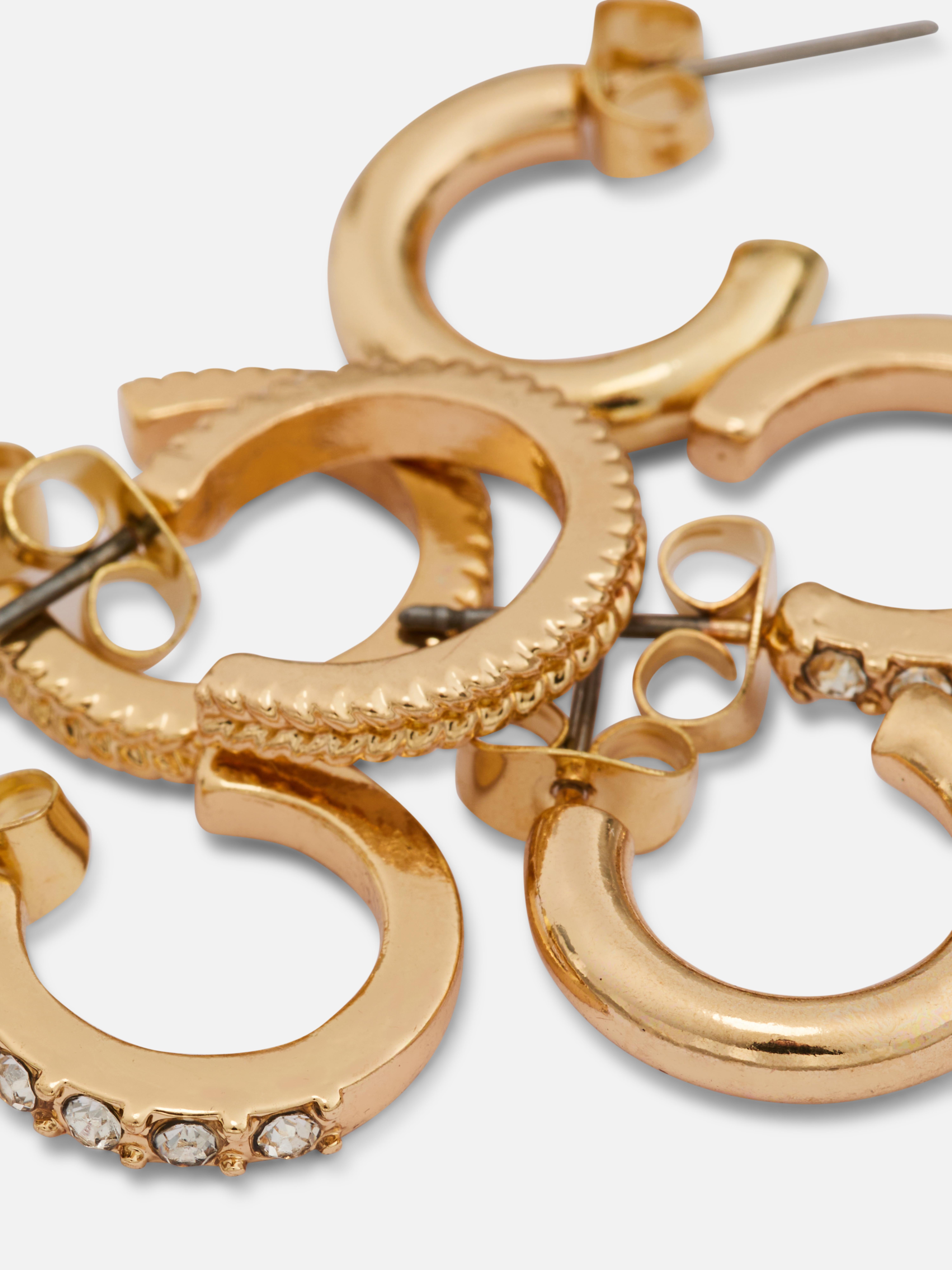 3-Pack Mini Hoop Earrings