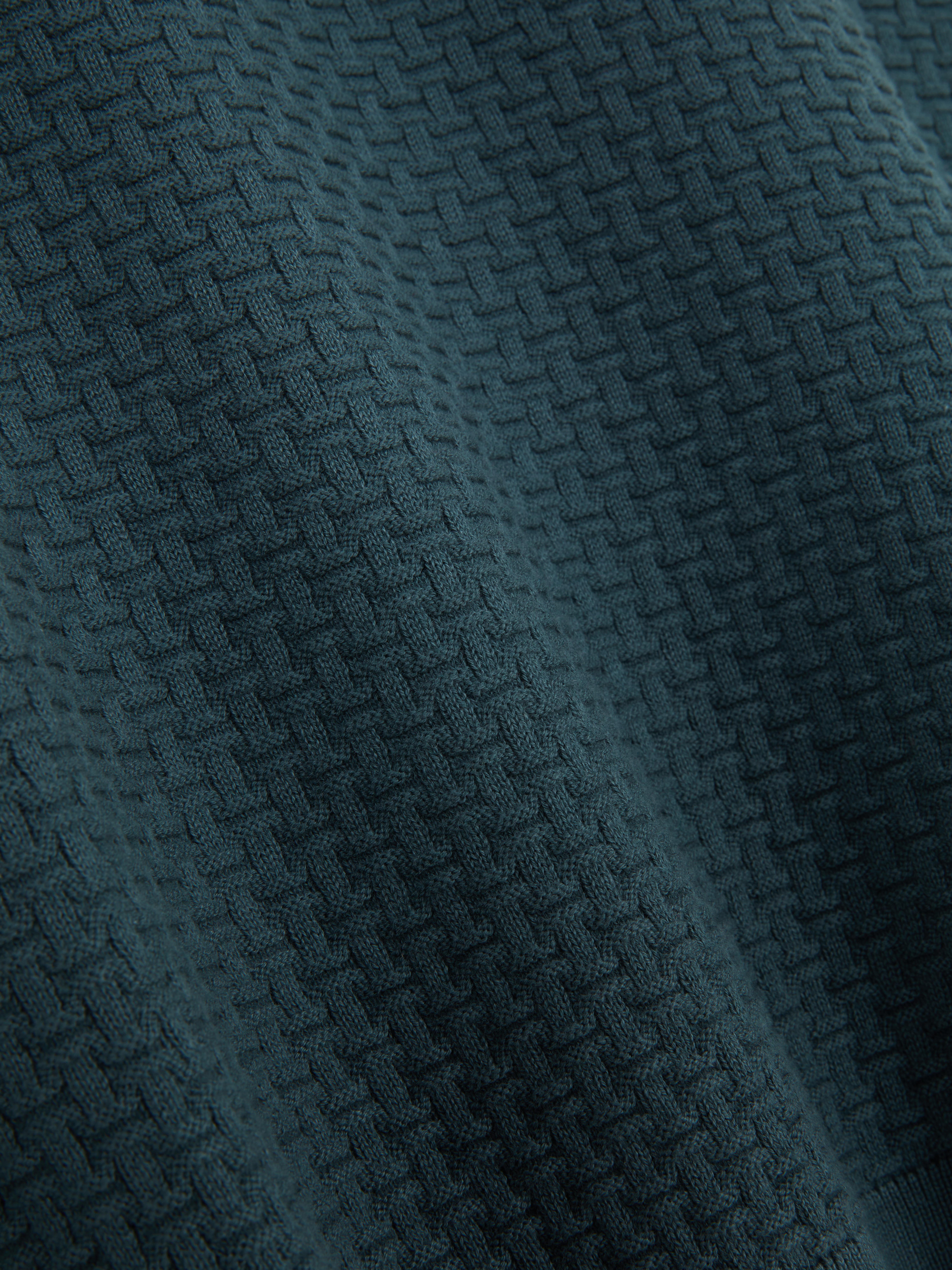 Textured Crew Neck Sweater