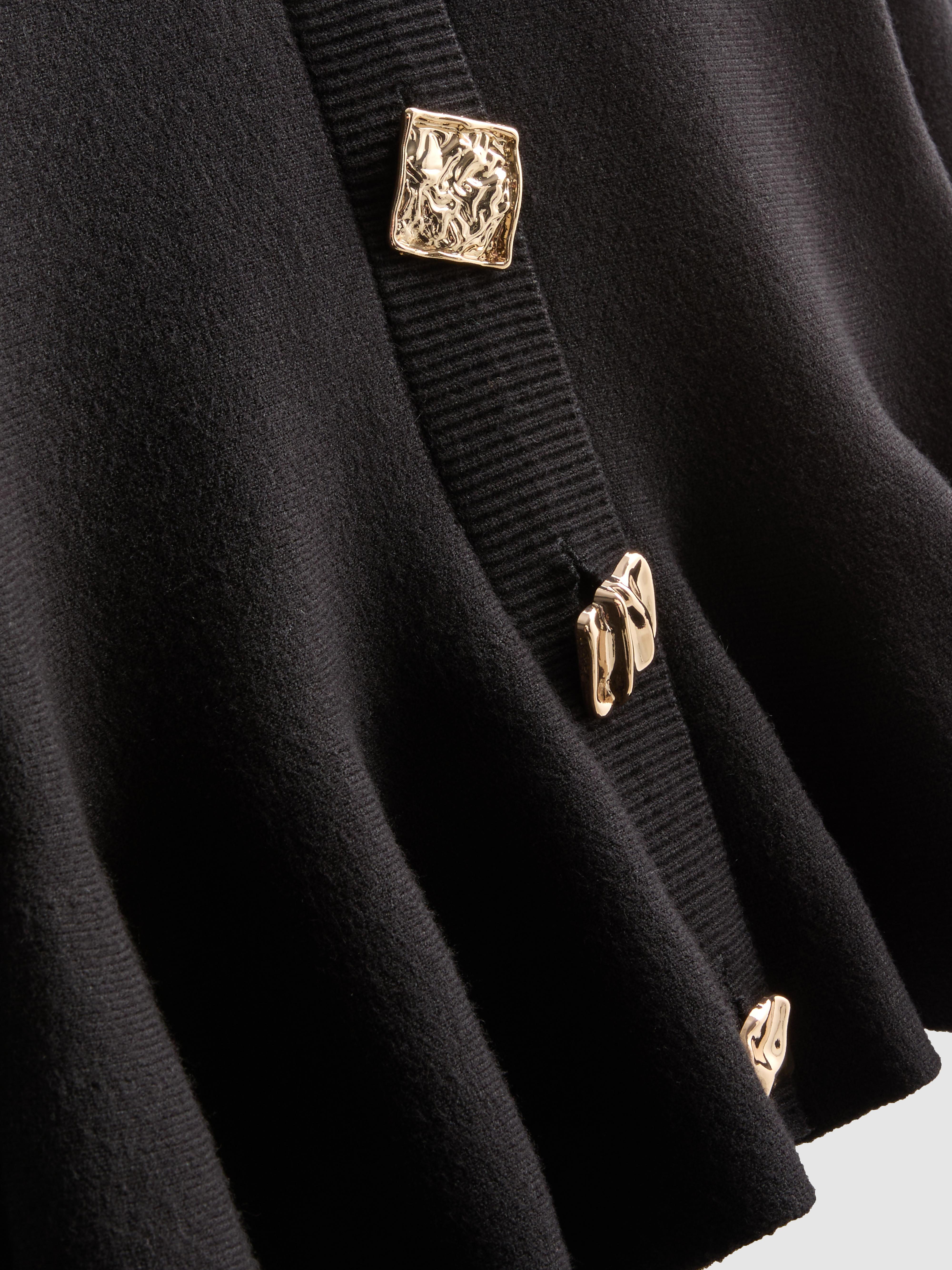 Peplum V-Neck Cardigan