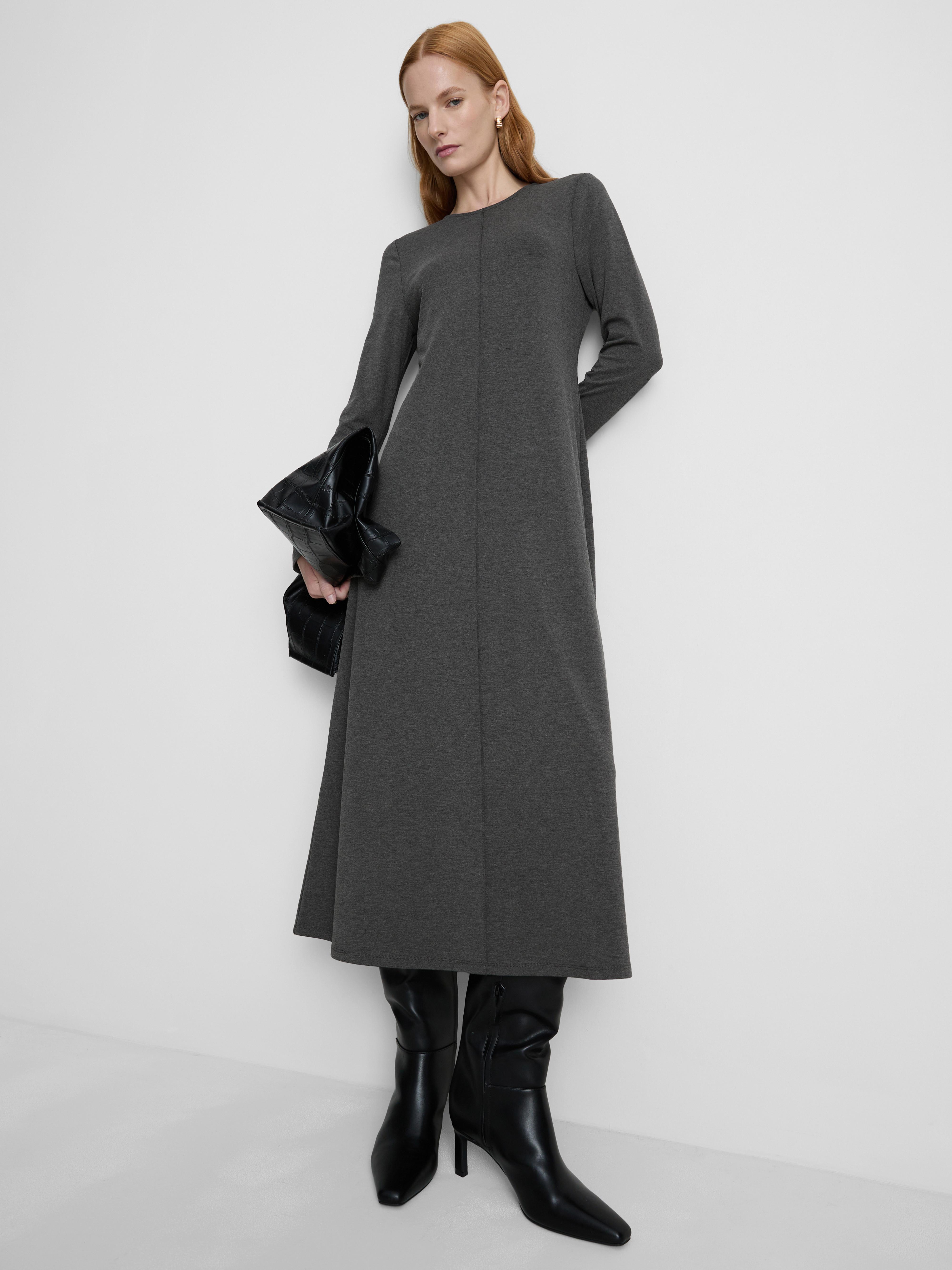 Paula Echevarría Vertical Seam Midi Dress