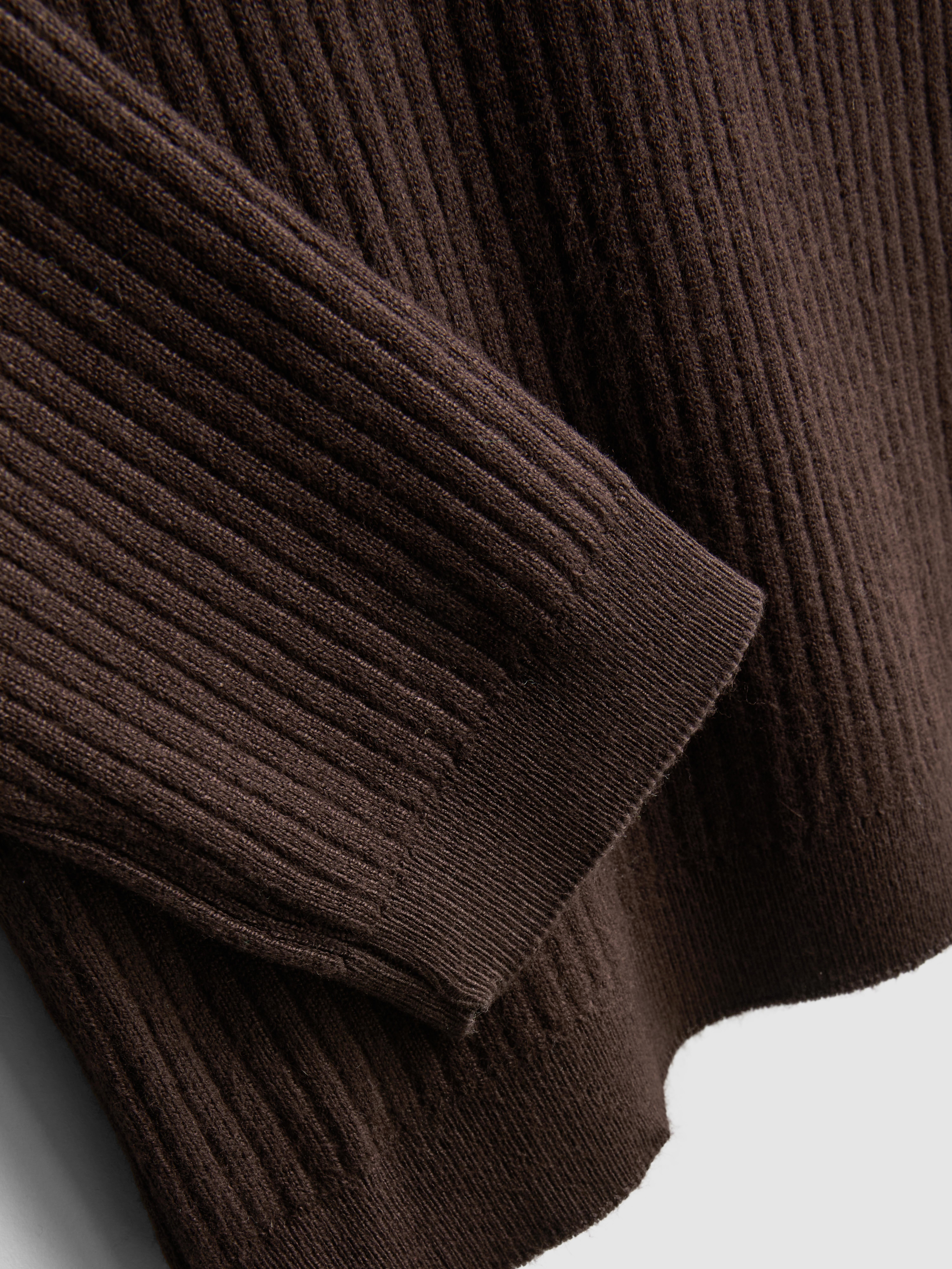Ribbed Turtleneck Sweater