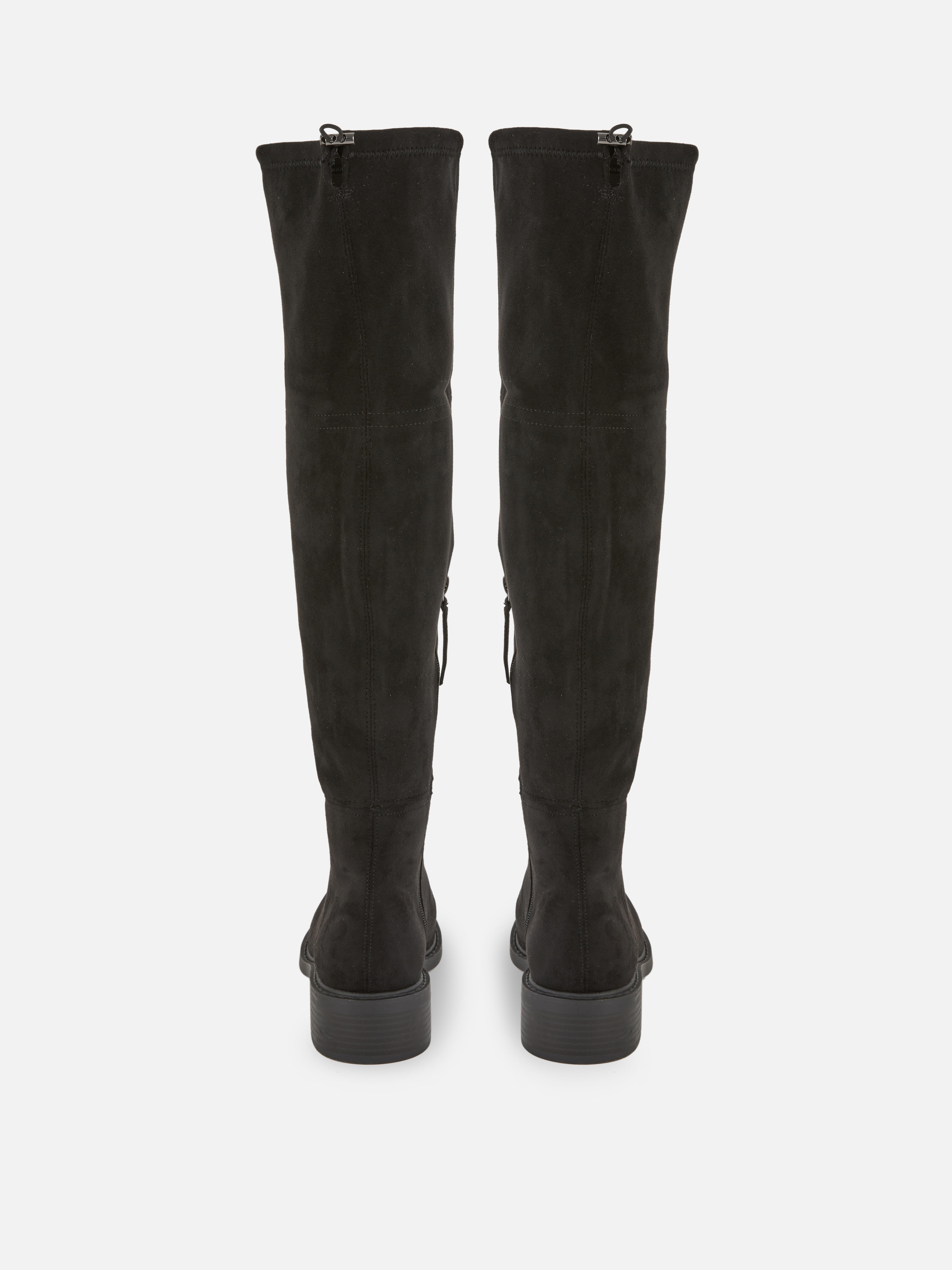 Over The Knee Flat Heel Boots