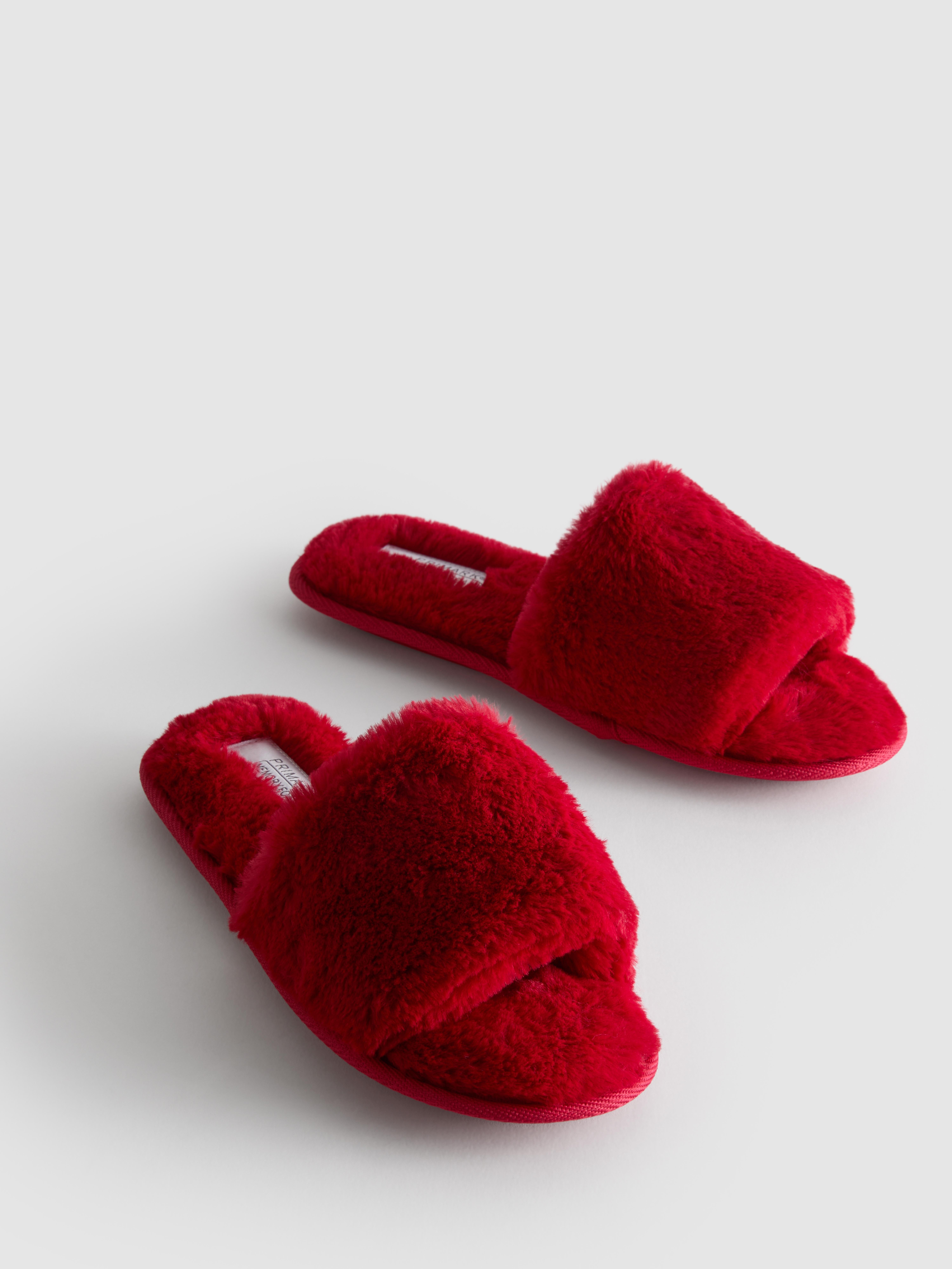 Fluffy Crossband Slippers