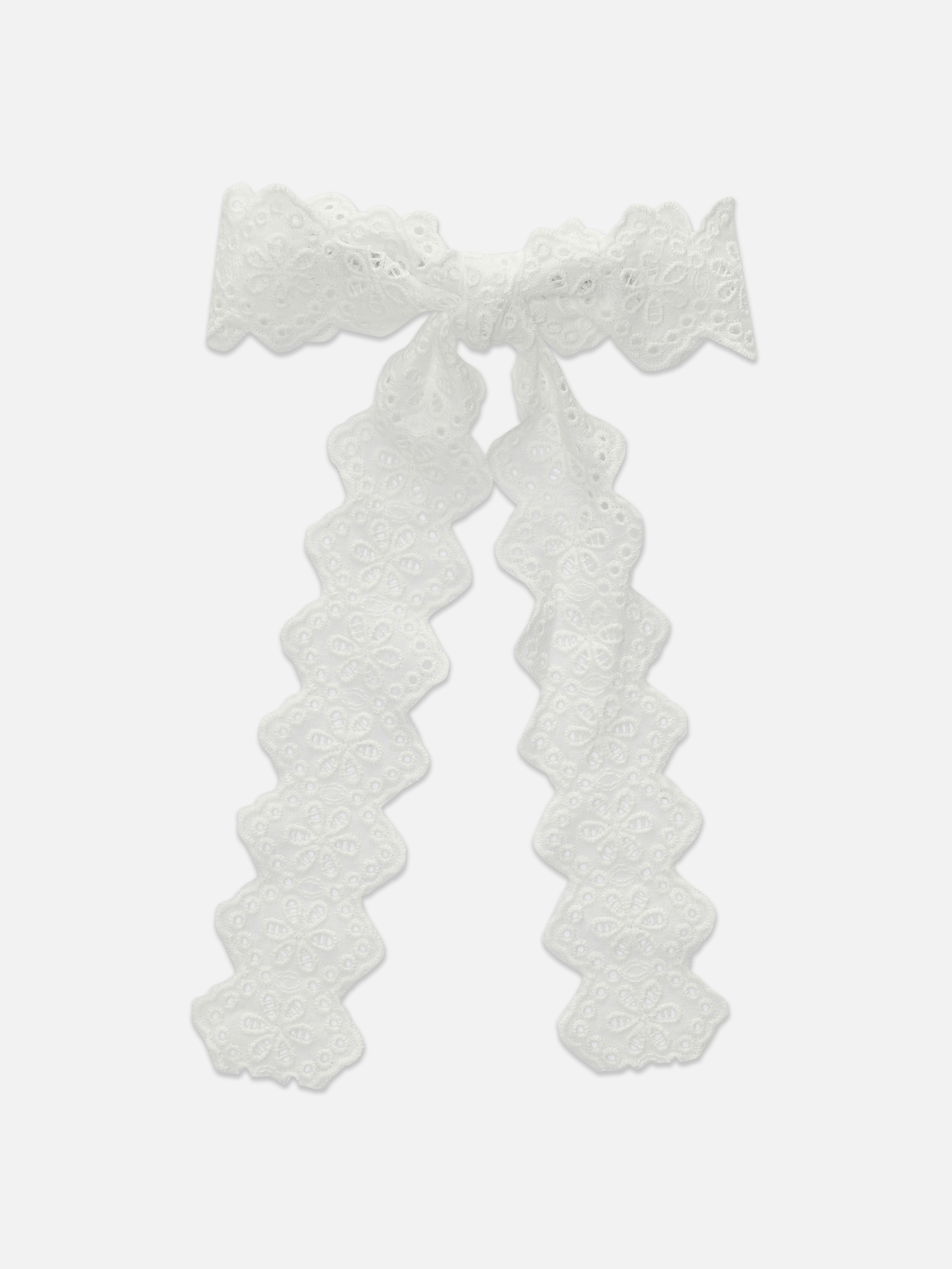 Eyelet Bow Hair Clip